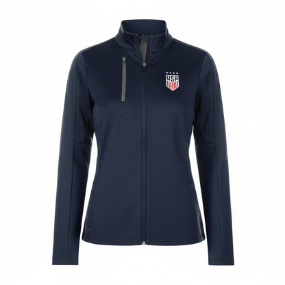 Womens Antigua White USWNT Generation Full-Zip Jacket
