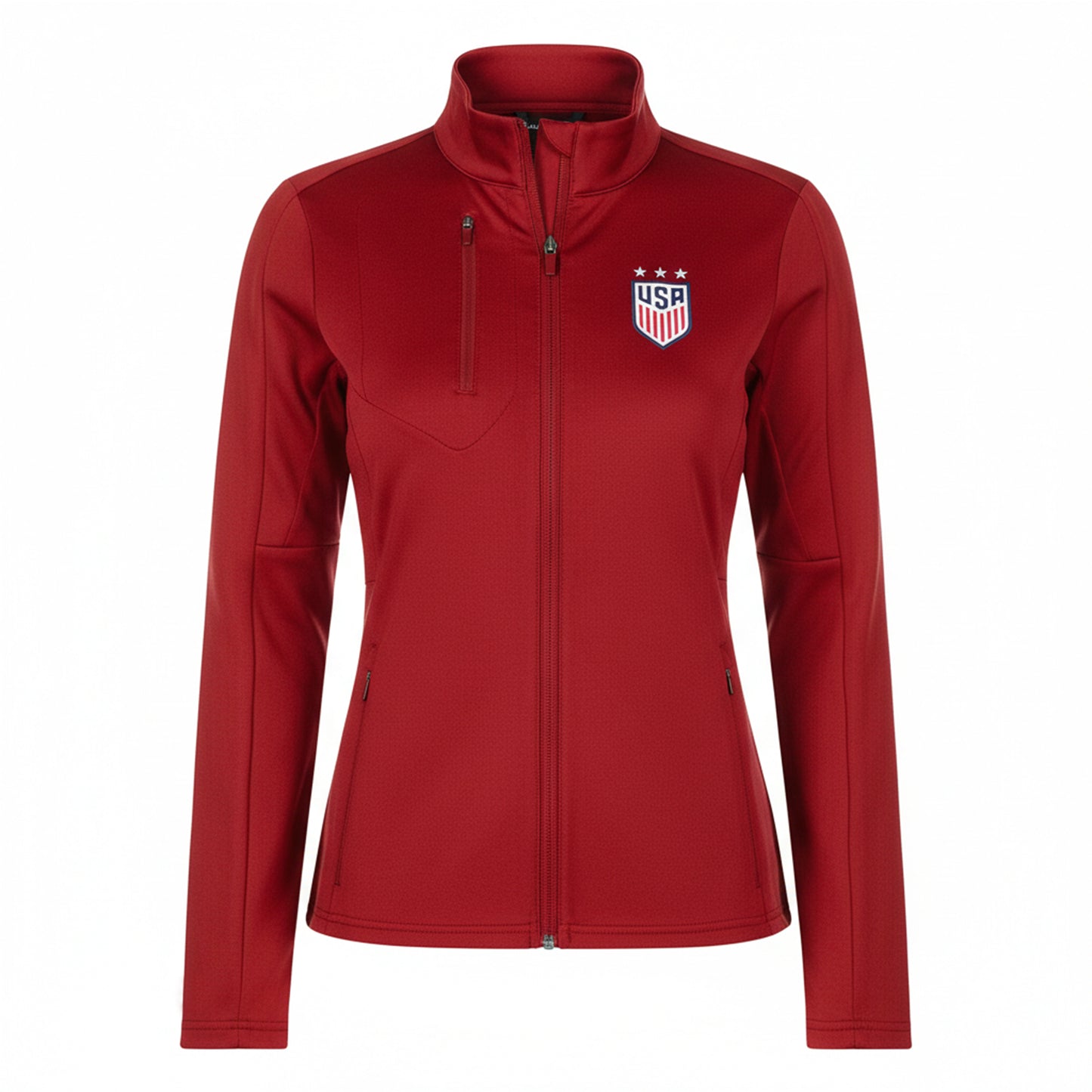 Womens Antigua White USWNT Generation Full-Zip Jacket