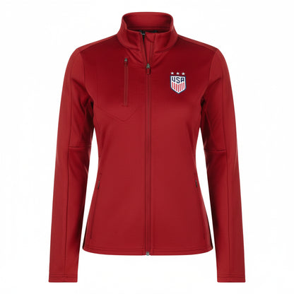 Womens Antigua White USWNT Generation Full-Zip Jacket