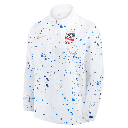 Womens White USWNT Team Anthem Performance Full-Zip Jacket