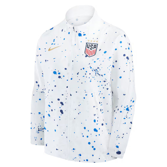Womens White USWNT Team Anthem Performance Full-Zip Jacket