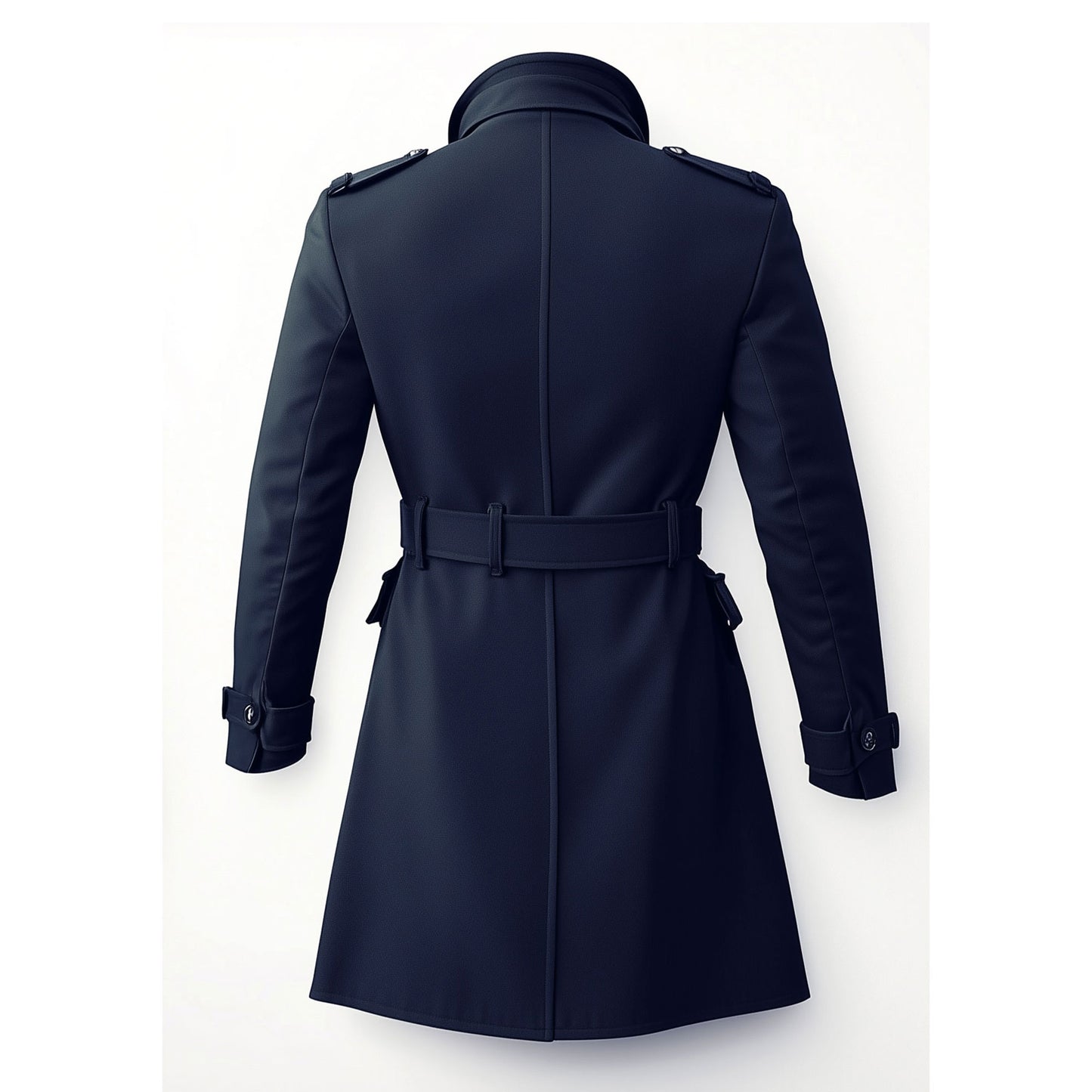 Mens Mini Trench Coat Knee Length Long Trench Coats Double Breasted Jacket Storm Flap Lepal Collar Multipockets Water Resistant Jackets For Men