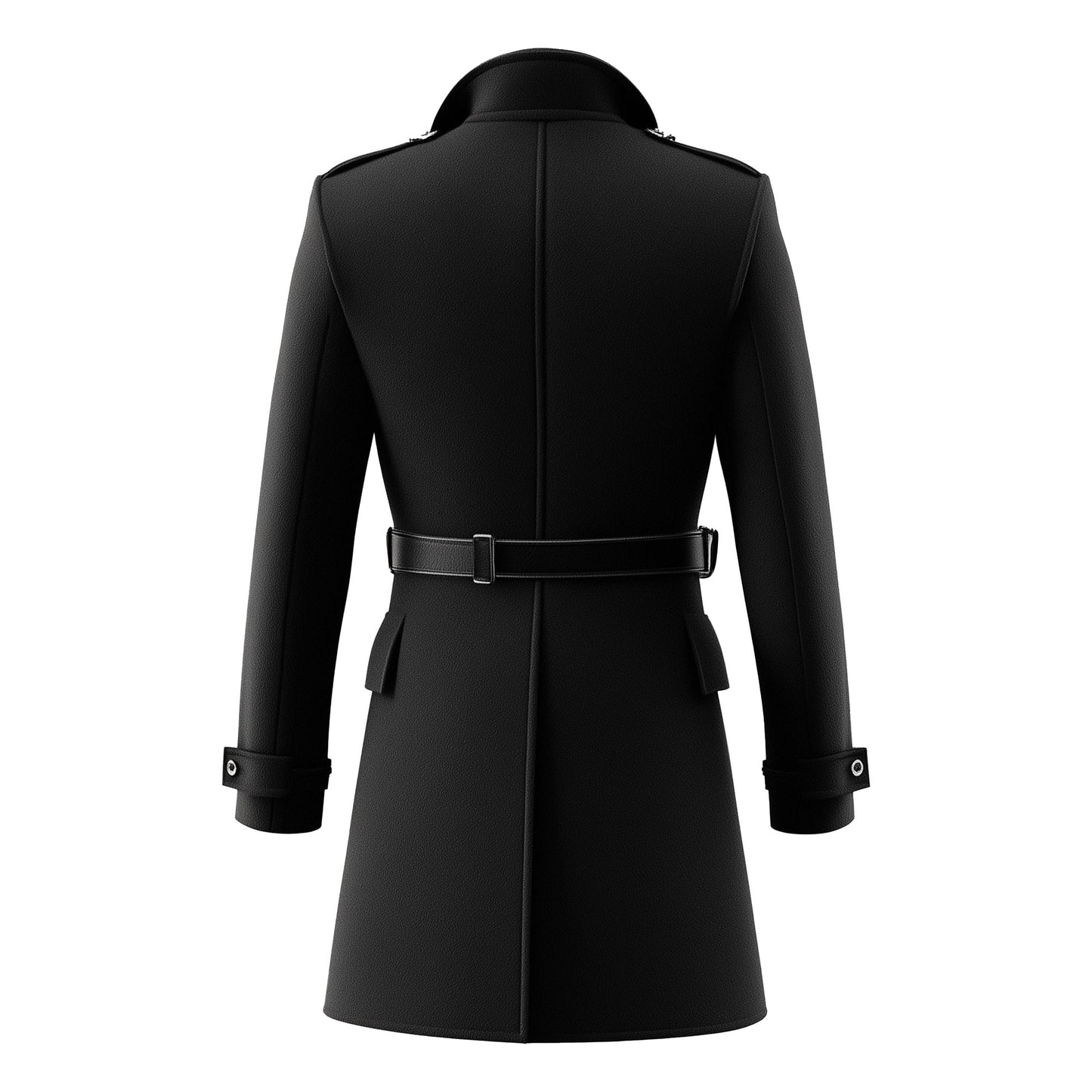 Mens Mini Trench Coat Knee Length Trench Coats Double Breasted Black Jacket Storm Flap Lepal Collar Multipockets Water Resistant Jackets For Men