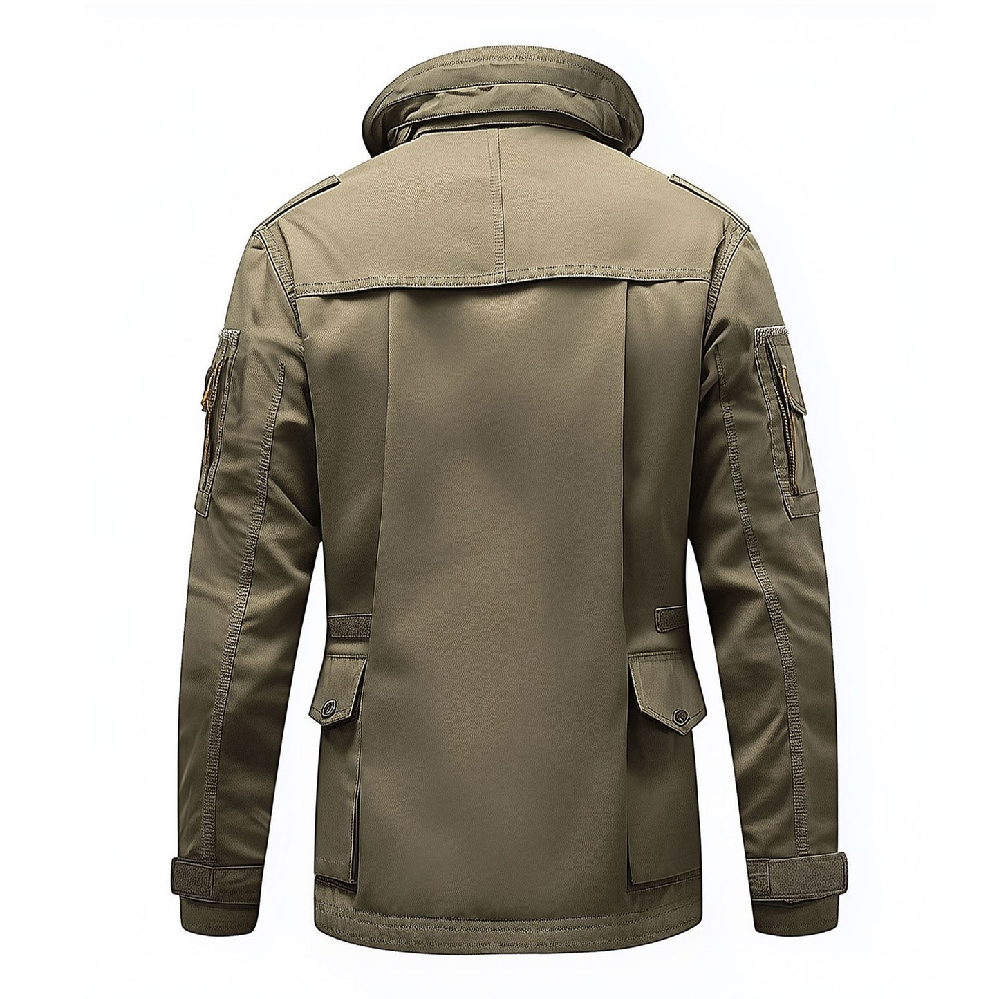 Mens Field Jacket Classic M-65 Field Jackets Military Hip-Length Large Exterior Pockets Hooded Outdoor Durable Materials Nylon Winter Jacket