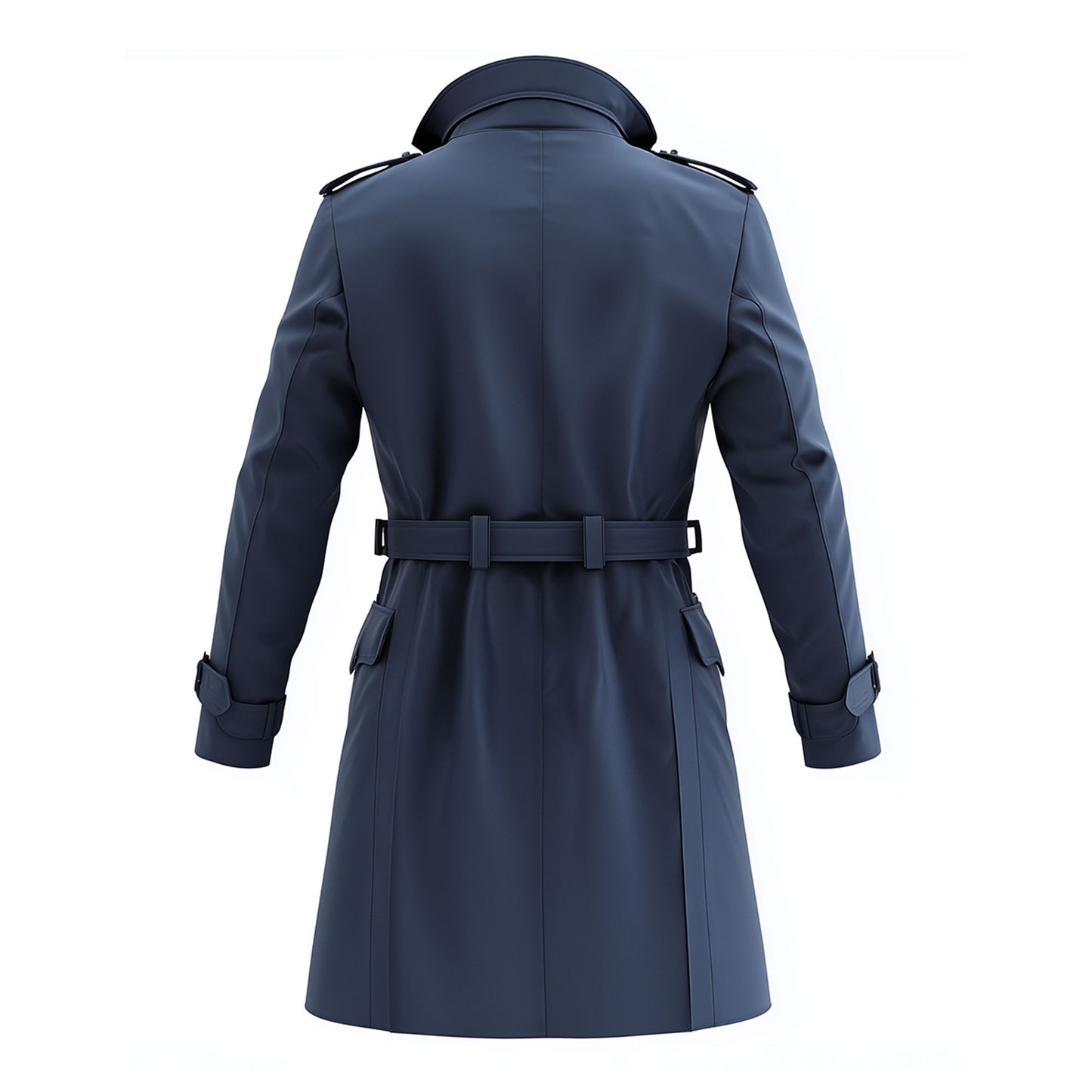Mens Mini Trench Coat Knee Length Trench Coats Single Breasted Jacket Storm Flap Lepal Collar Multipockets Water Resistant Jackets For Men