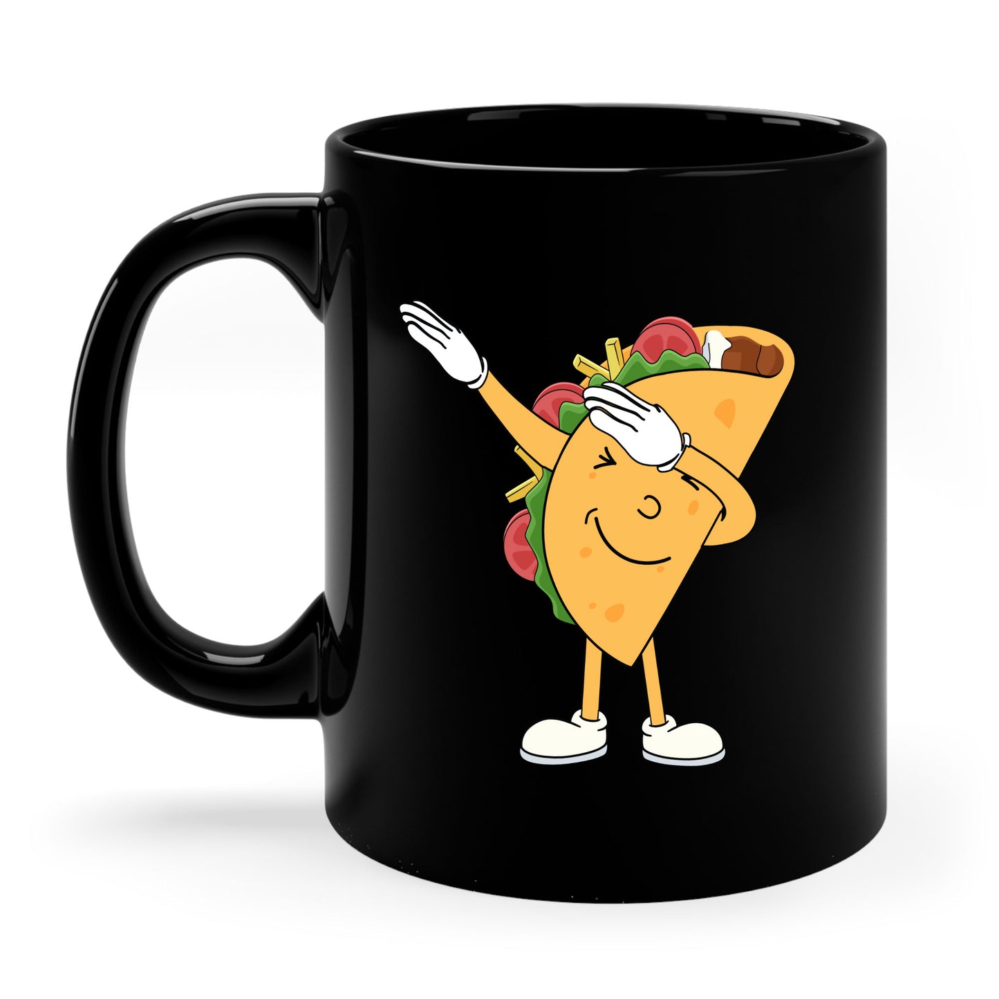 Funny Dabbing Taco Cinco de Mayo Boys Men Mexican Food Dab Coffee Mug Funny