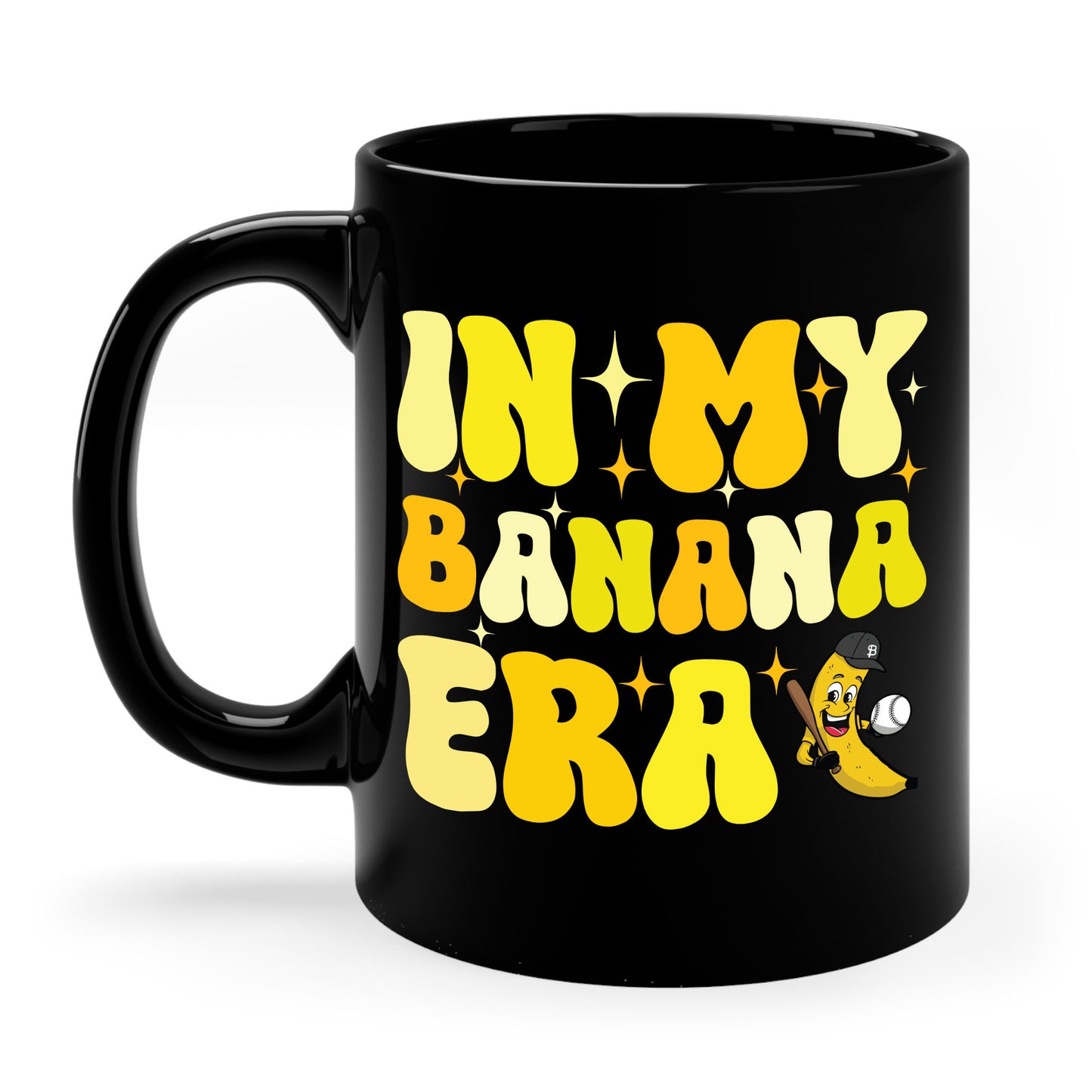 Funny In My Bananas Era Fruit Lover Baseball Player Coffee Mug For Men Women