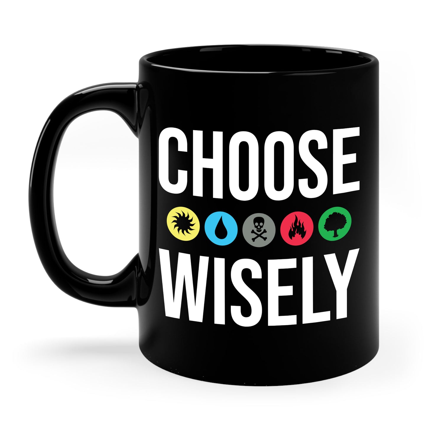 Choose Wisely Blue Red Green Sun Water Nature Tree Coffee Mug For Men Women