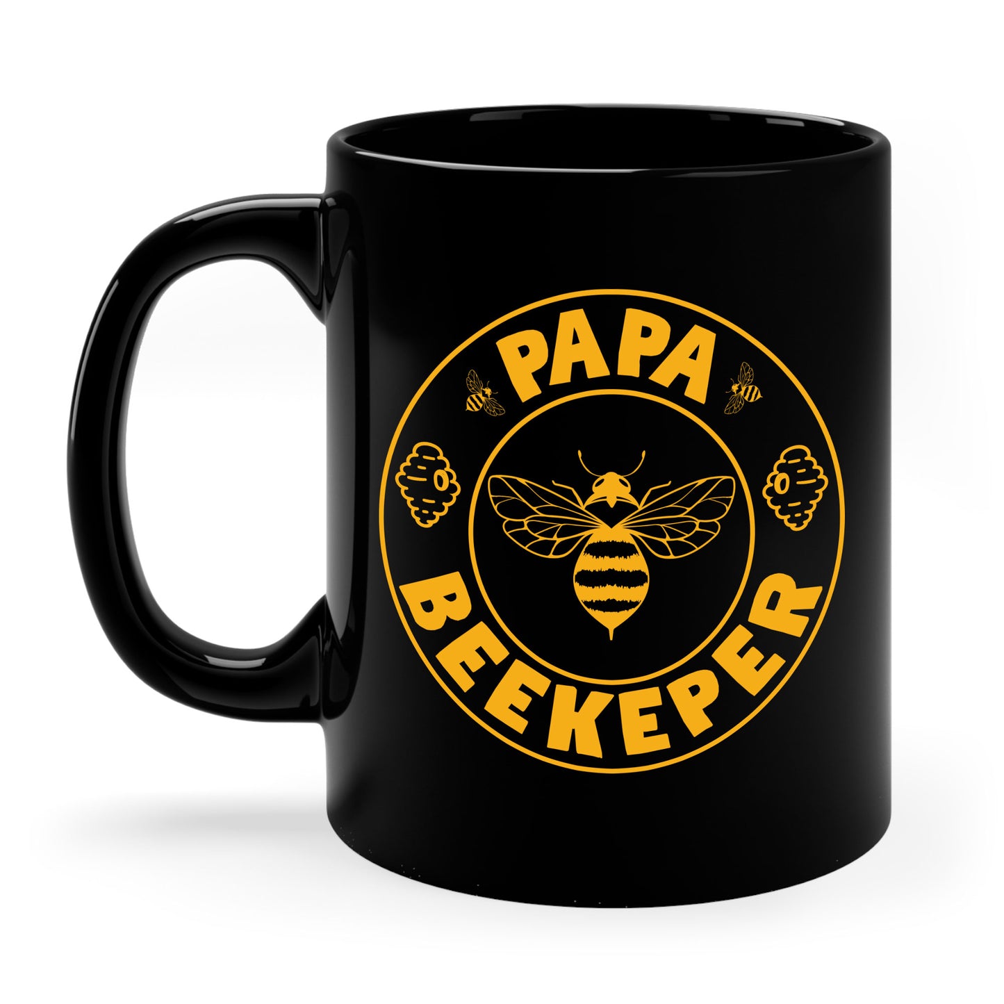 Papa Beekeeper Bee Whisperer Distressed Retro Beekeeping Coffee Mug For Men Women