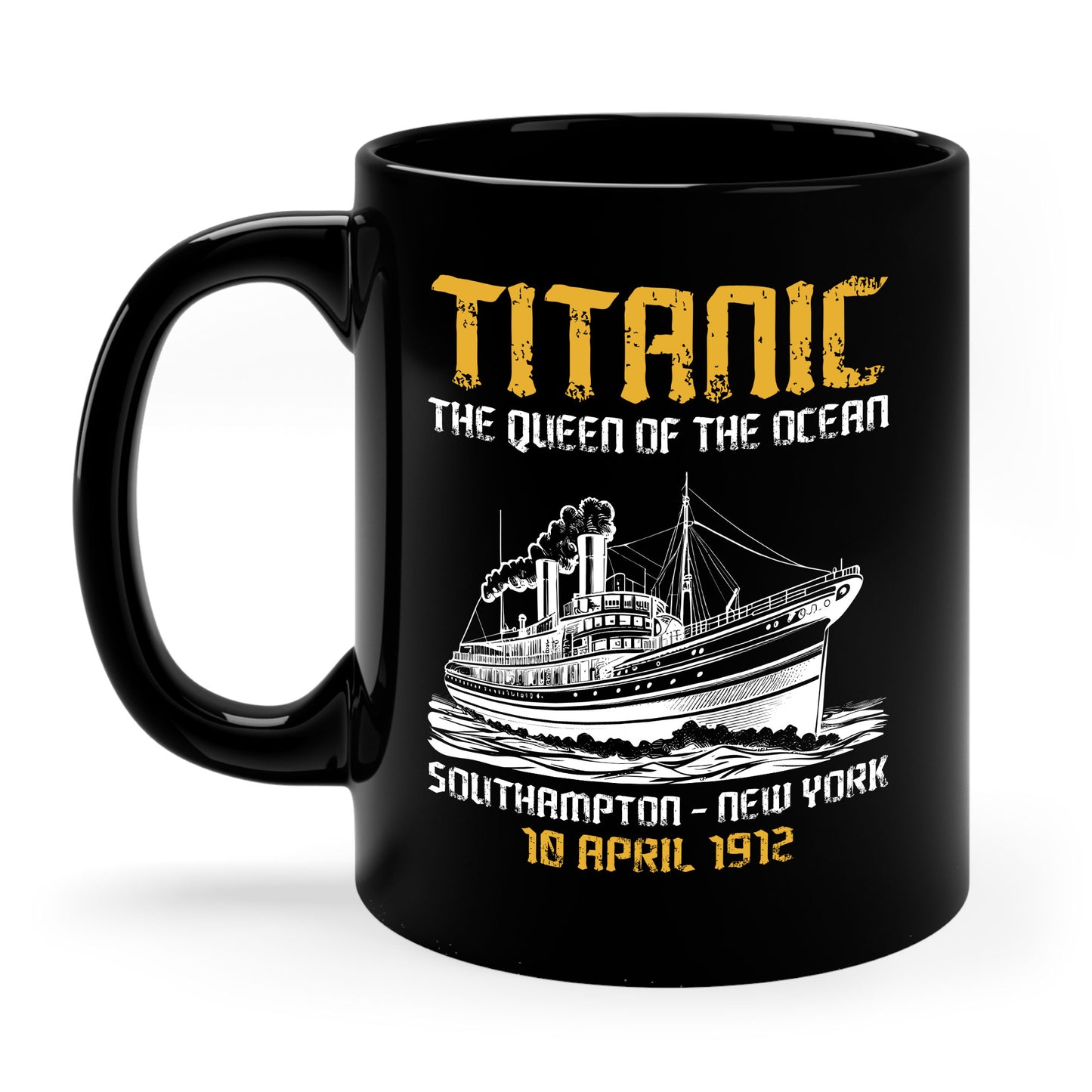 Vintage RMS Titanic 1912 Distressed Sea Sailing Ship Ocean Coffee Mug For Men Women