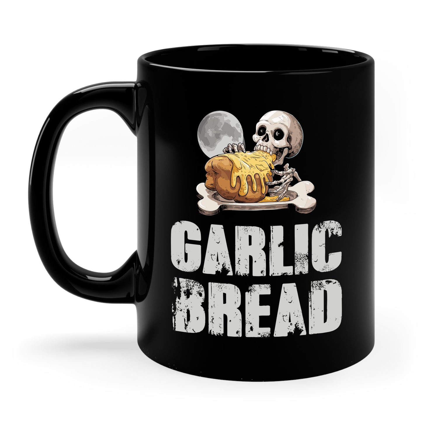 Garlic Bread Skeleton Funny Tees Foodie Food Lovers Coffee Mug For Men Women