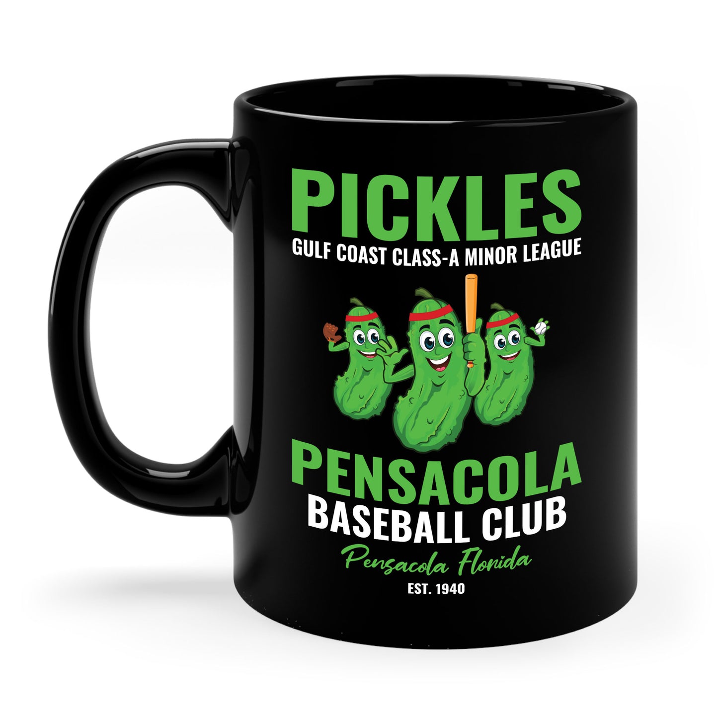 Funny Pensacola Pickles Minor League Retro Baseball Team Coffee Mug For Men Women