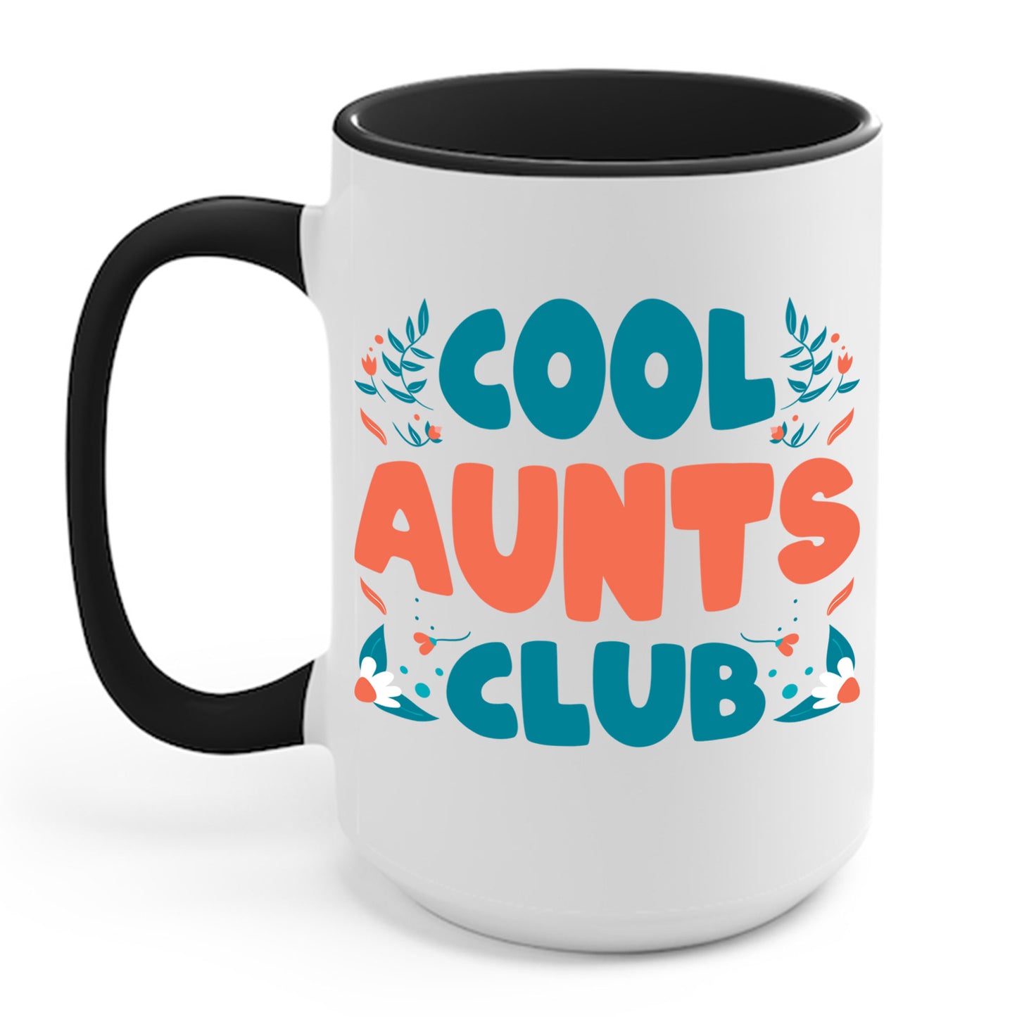 Cool Aunts Club Groovy Retro Smile Aunt Auntie Funny Mother's Day Coffee Mug