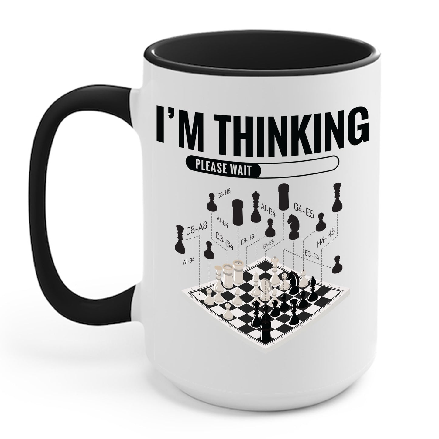 I'm Thinking Chess Funny Chess Player Playing Coffee Mug For Men Women