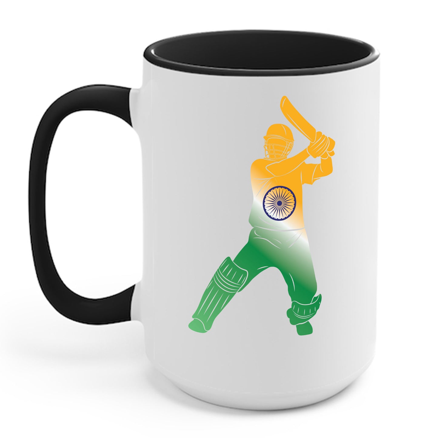 Indian Cricket Team Cricketer Fan Batsmen Flag Of India Coffee Mug Gift For Men Women