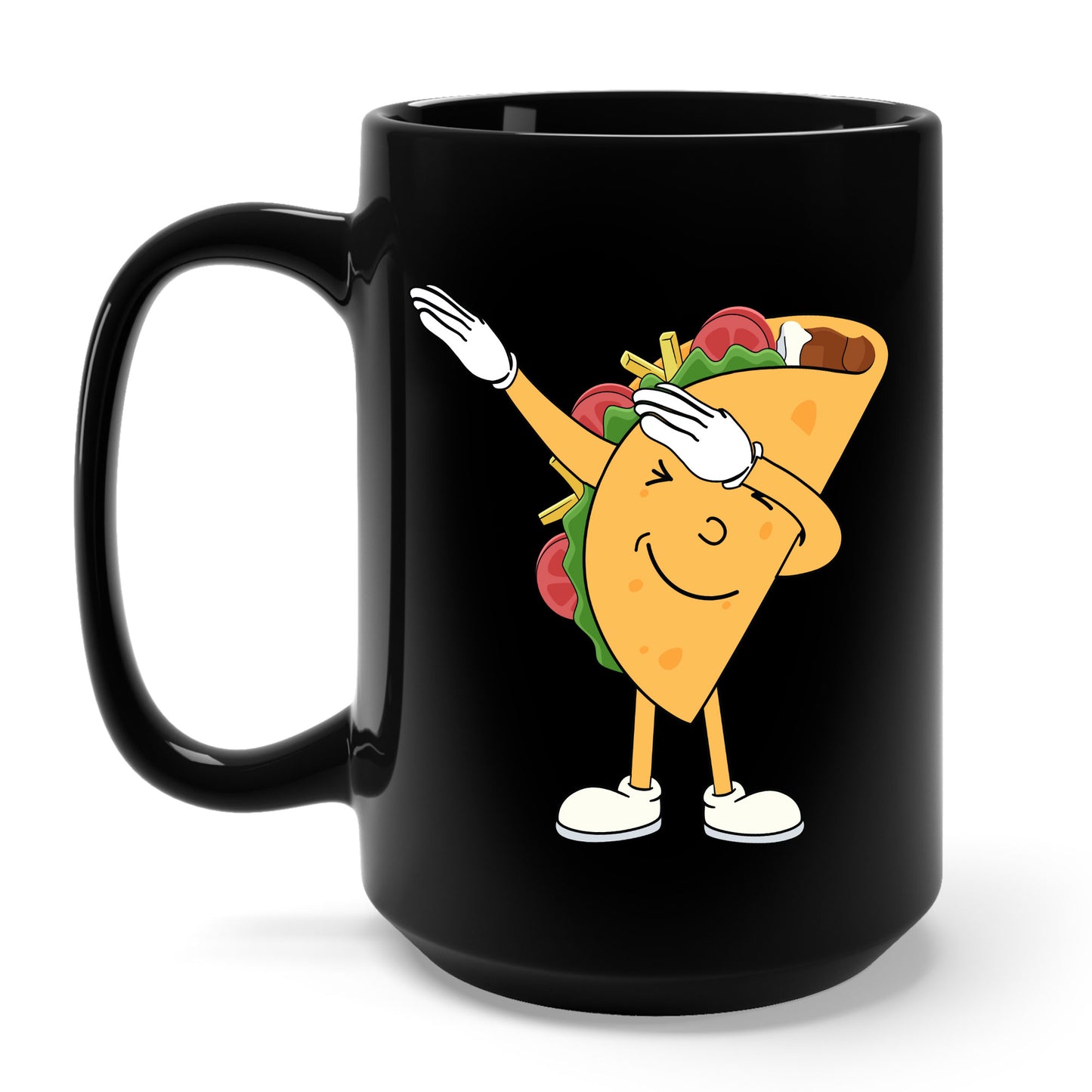 Funny Dabbing Taco Cinco de Mayo Boys Men Mexican Food Dab Coffee Mug Funny