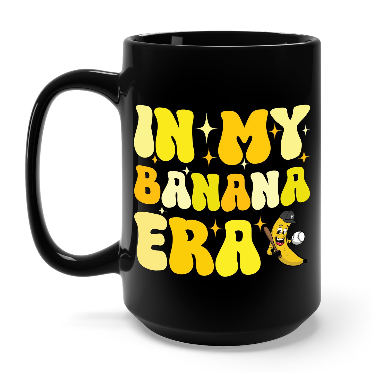 Funny In My Bananas Era Fruit Lover Baseball Player Coffee Mug For Men Women