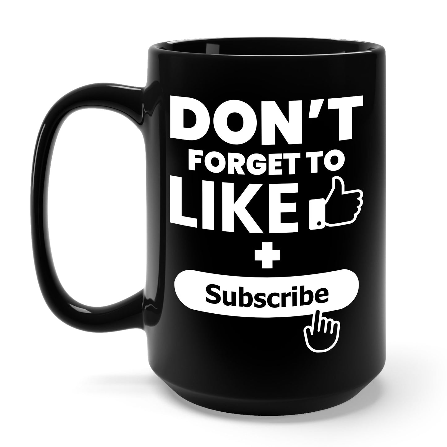 Social Media Influencer Like and Subscribe Coffee Mug For Men Women YouTuber