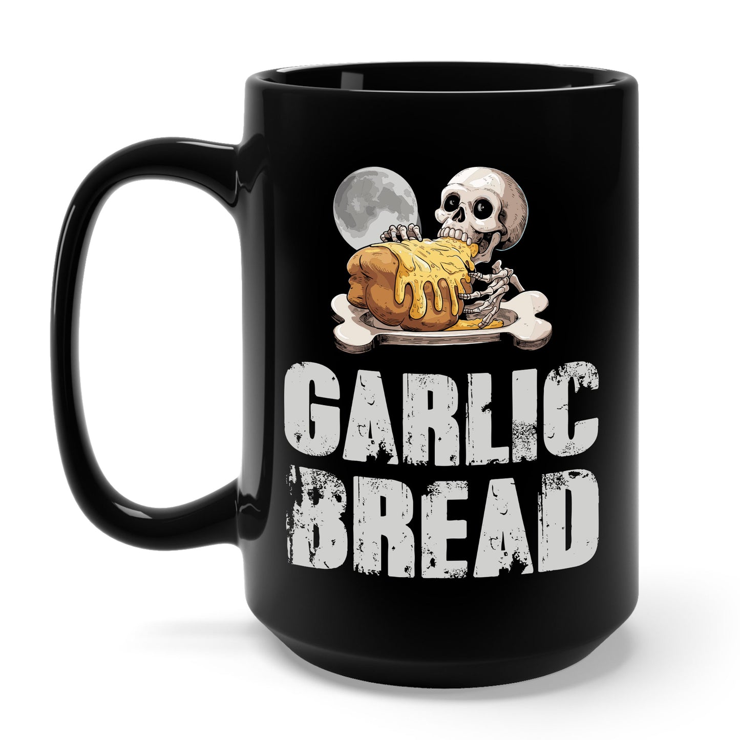 Garlic Bread Skeleton Funny Tees Foodie Food Lovers Coffee Mug For Men Women