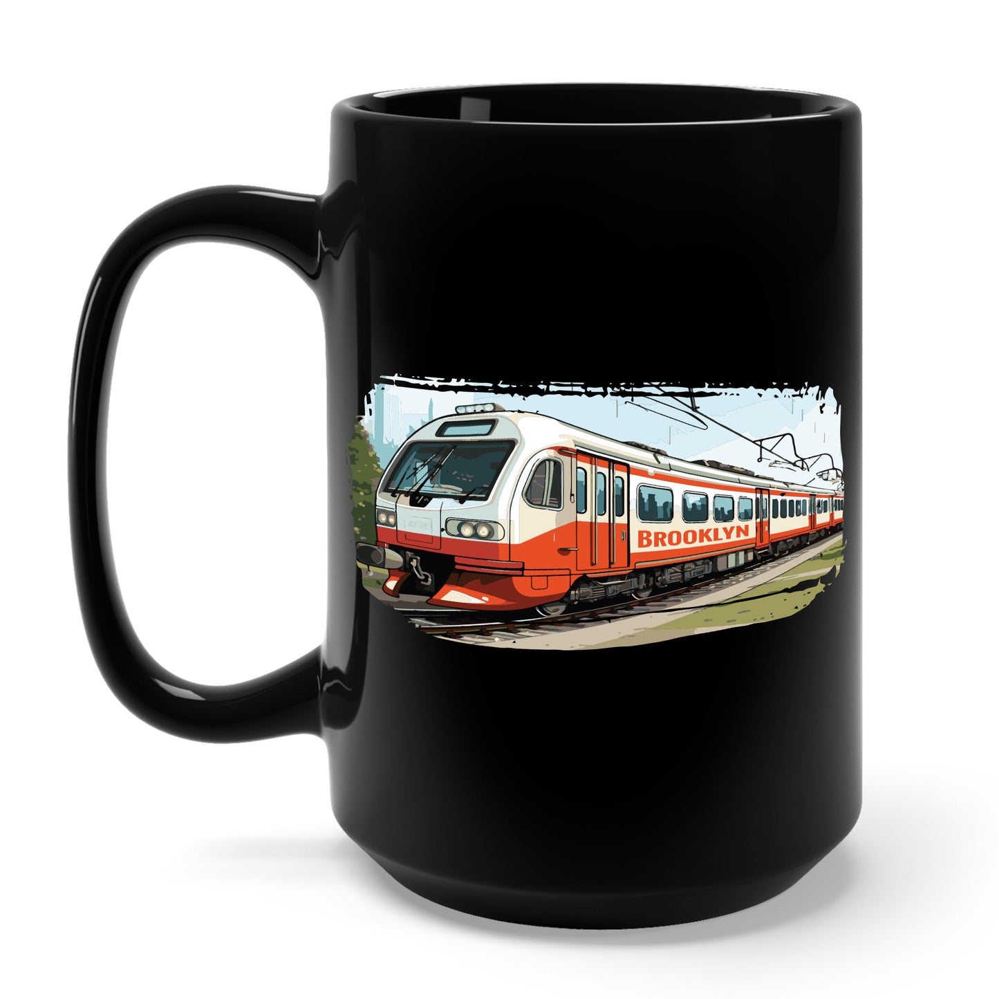 Brooklyn Subway Vintage Train New York City USA Coffee Mug For Men Women