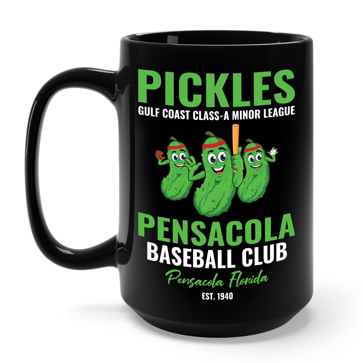 Funny Pensacola Pickles Minor League Retro Baseball Team Coffee Mug For Men Women