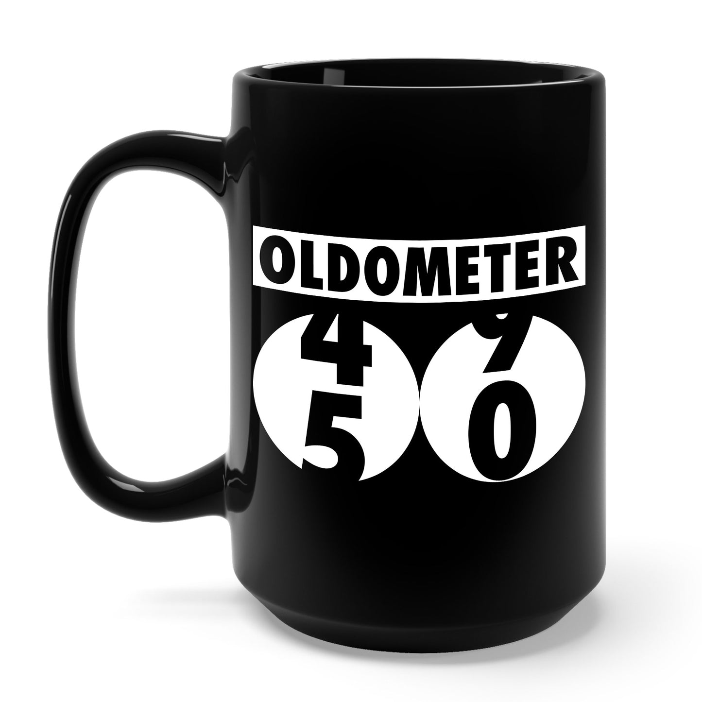 Funny Oldometer Odometer 50th Birthday Gift 50 yrs Old Joke Coffee Mug For Men Women