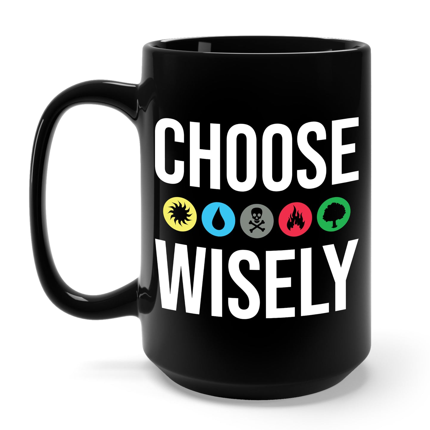 Choose Wisely Blue Red Green Sun Water Nature Tree Coffee Mug For Men Women