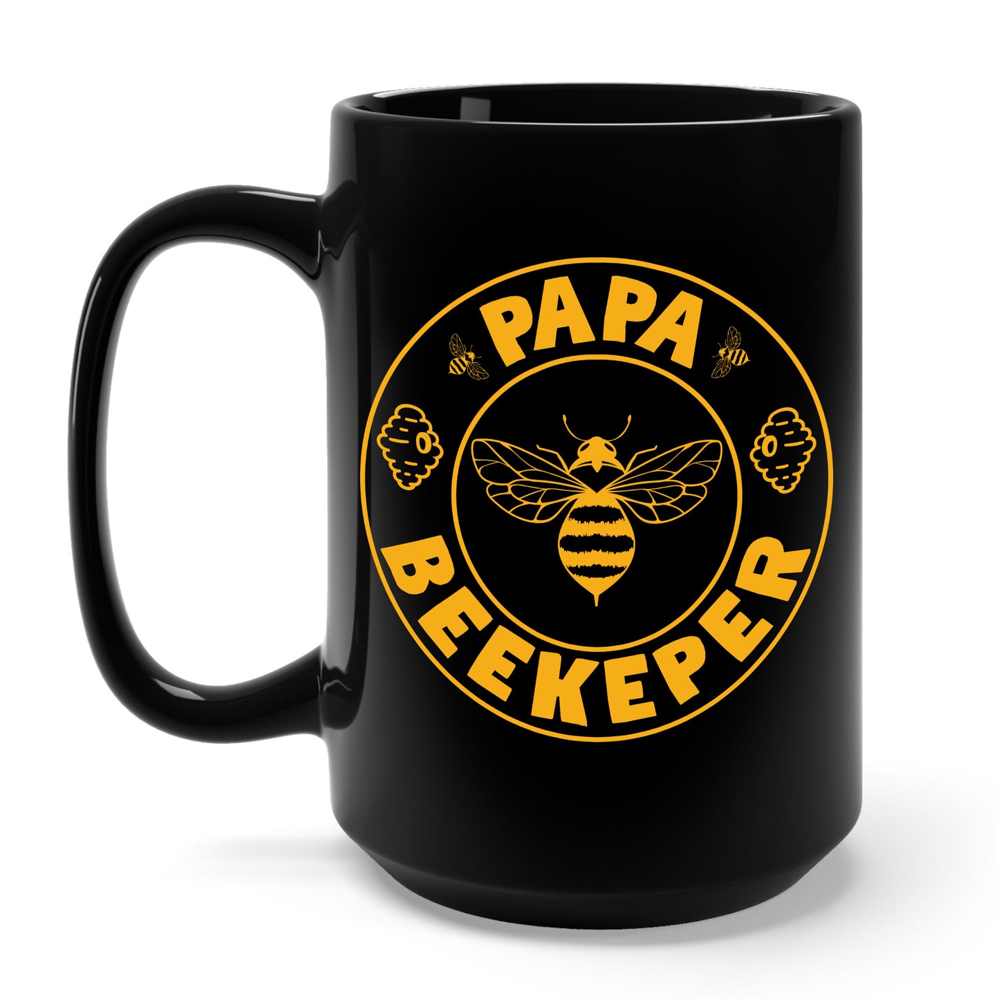 Papa Beekeeper Bee Whisperer Distressed Retro Beekeeping Coffee Mug For Men Women