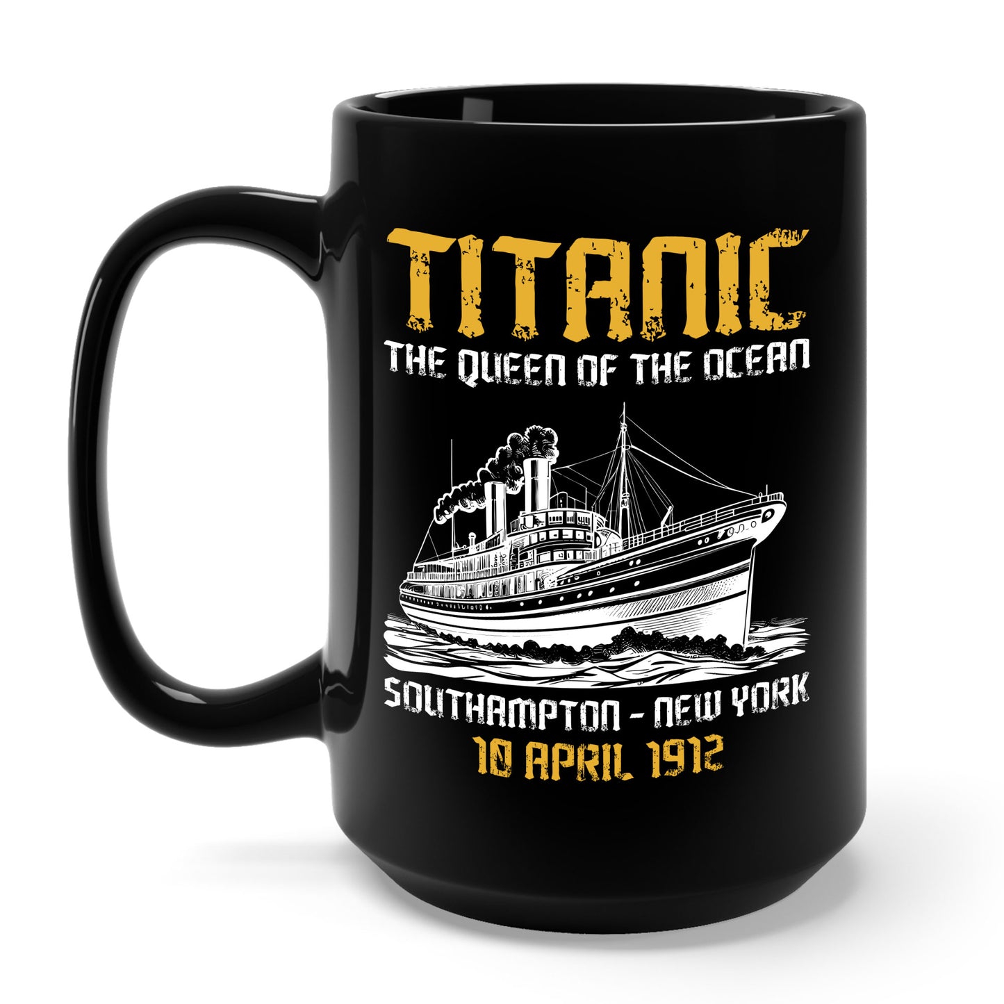 Vintage RMS Titanic 1912 Distressed Sea Sailing Ship Ocean Coffee Mug For Men Women