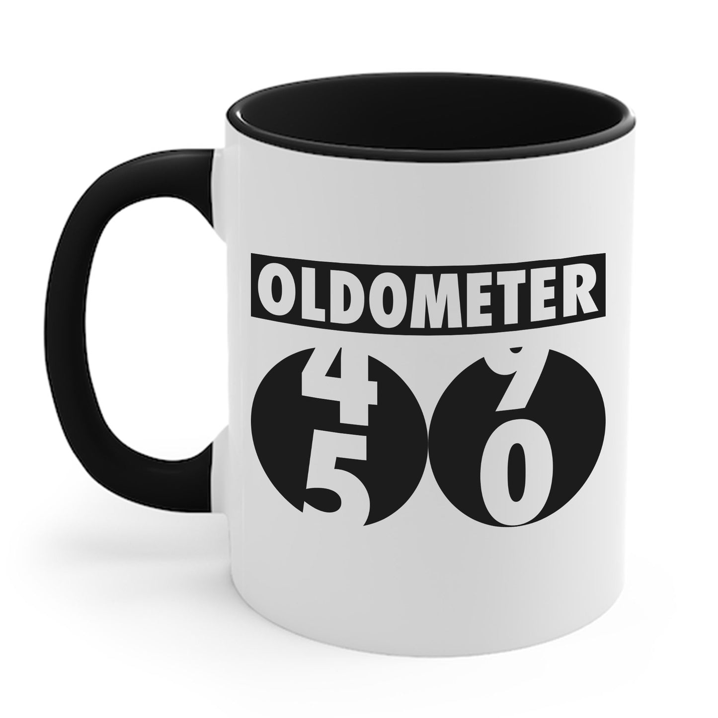 Funny Oldometer Odometer 50th Birthday Gift 50 yrs Old Joke Coffee Mug For Men Women