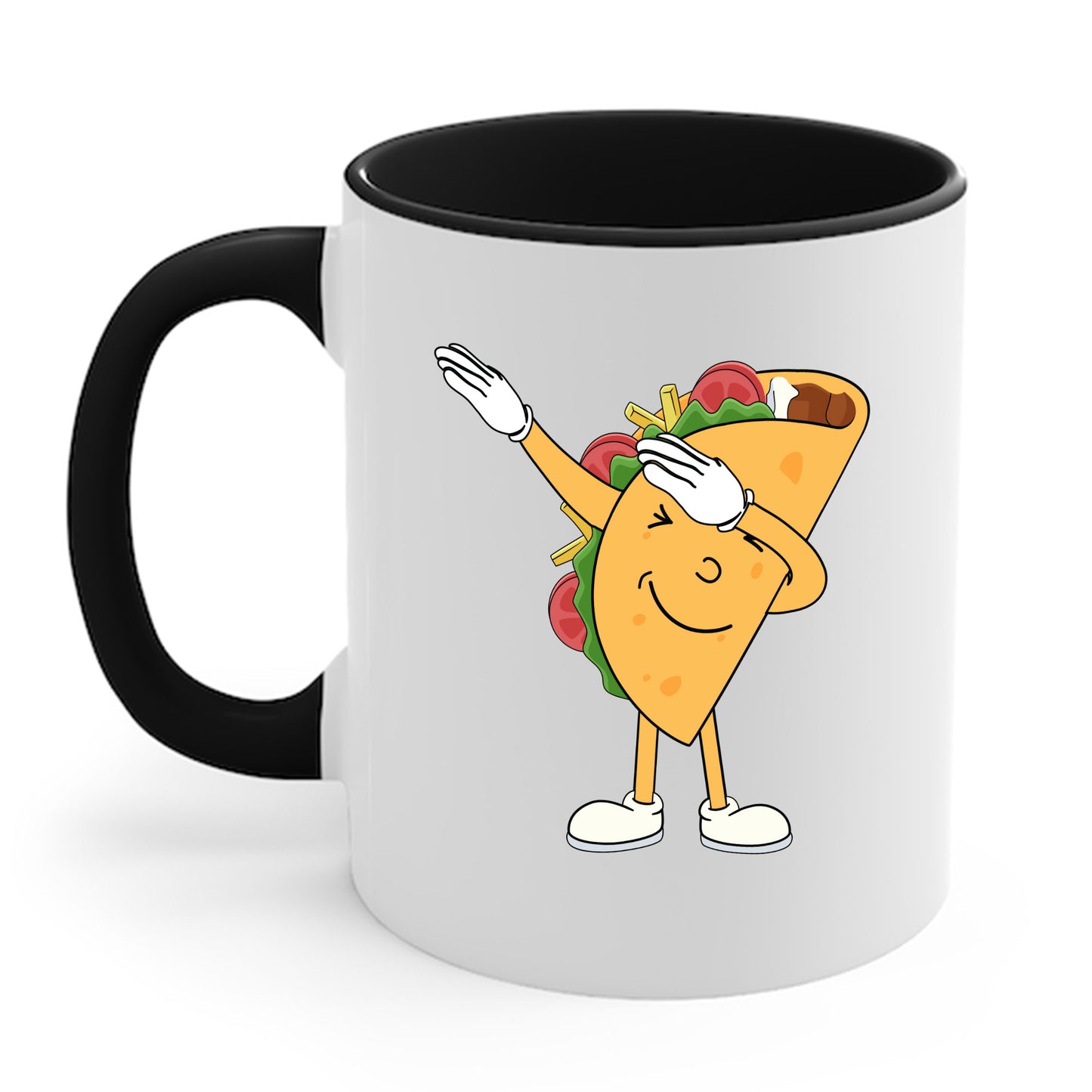 Funny Dabbing Taco Cinco de Mayo Boys Men Mexican Food Dab Coffee Mug Funny