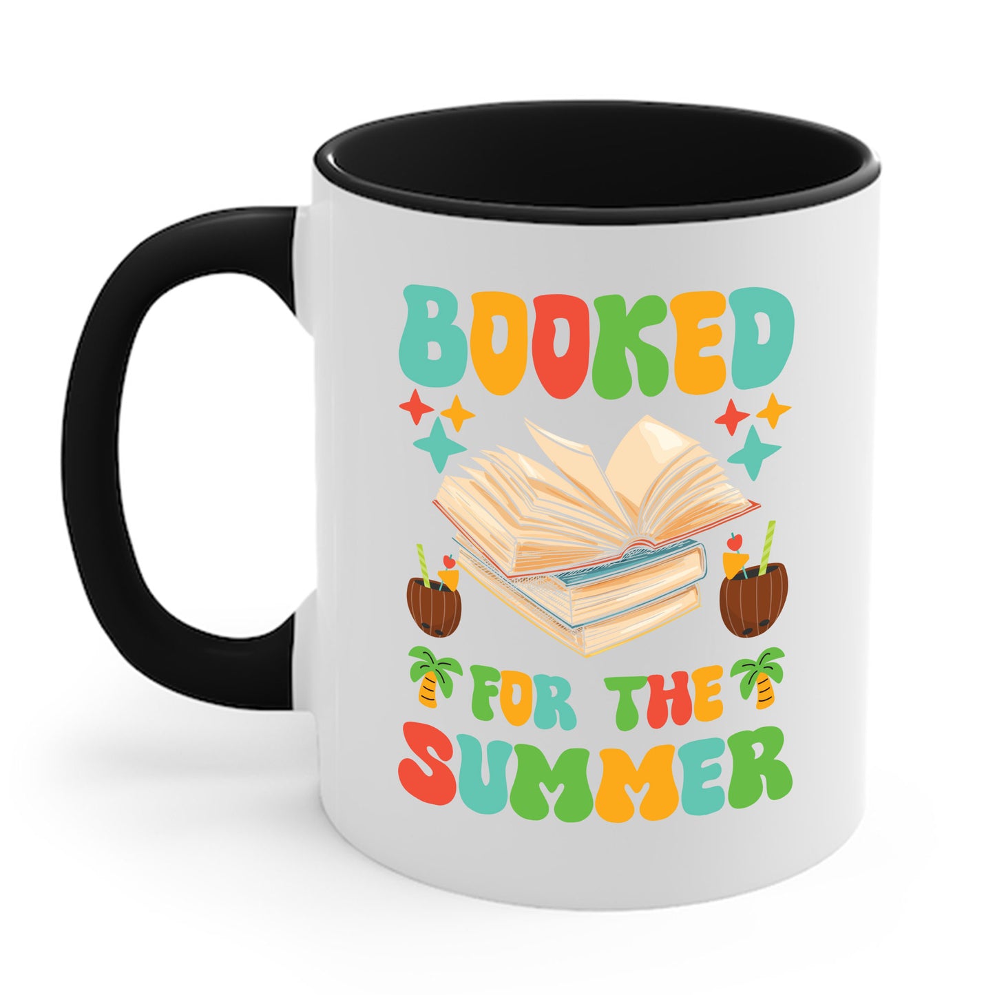 Funny Booked for the Summer Bookish Book Lover Coffee Mug For Men Women Kids