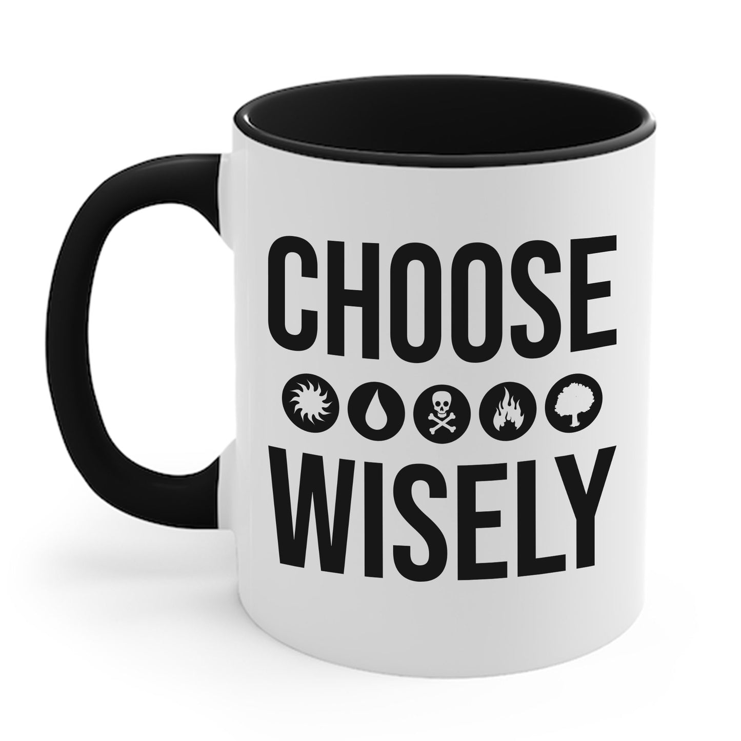 Choose Wisely Blue Red Green Sun Water Nature Tree Coffee Mug For Men Women