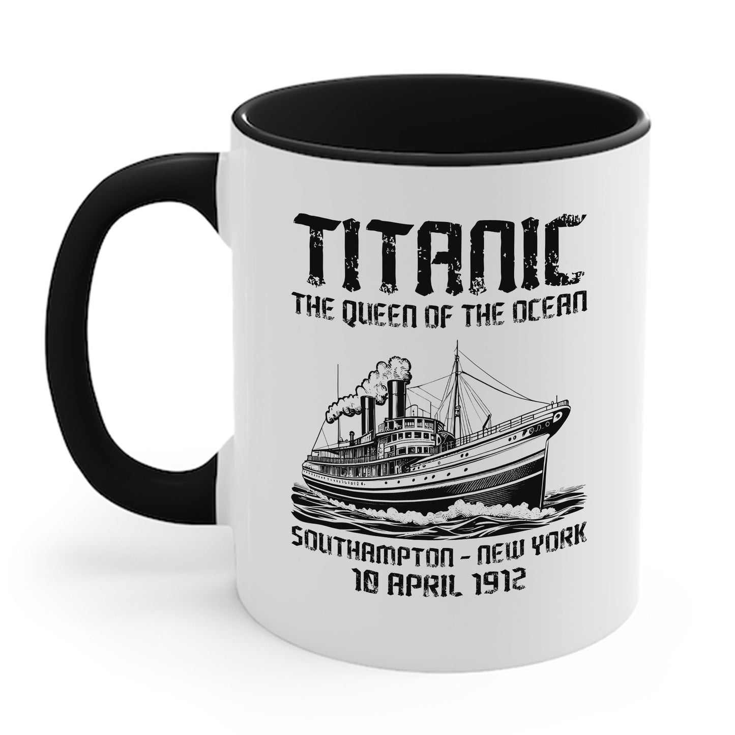 Vintage RMS Titanic 1912 Distressed Sea Sailing Ship Ocean Coffee Mug For Men Women