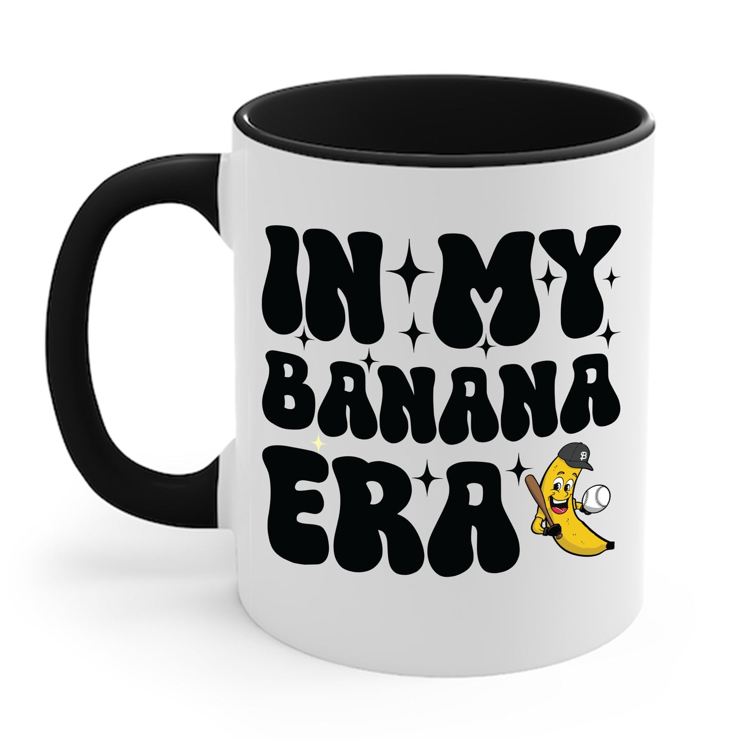 Funny In My Bananas Era Fruit Lover Baseball Player Coffee Mug For Men Women