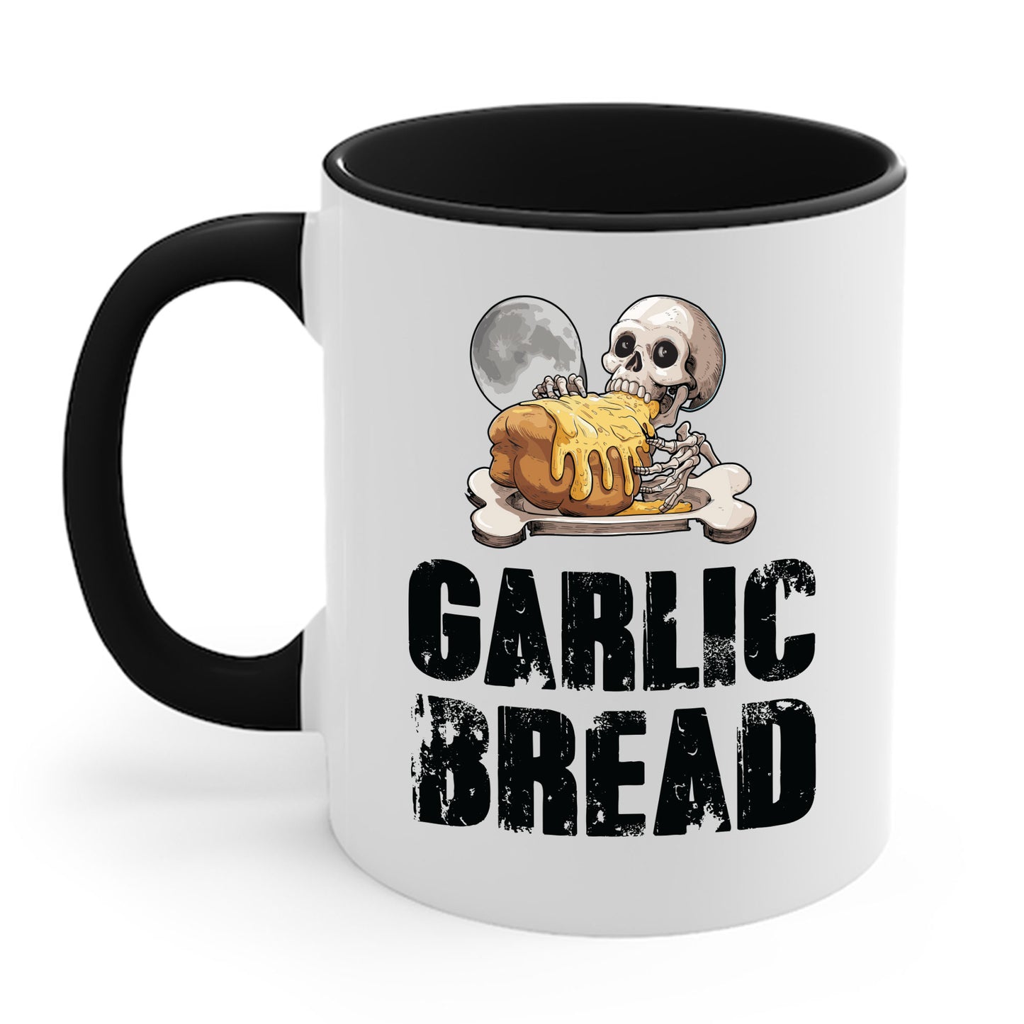 Garlic Bread Skeleton Funny Tees Foodie Food Lovers Coffee Mug For Men Women