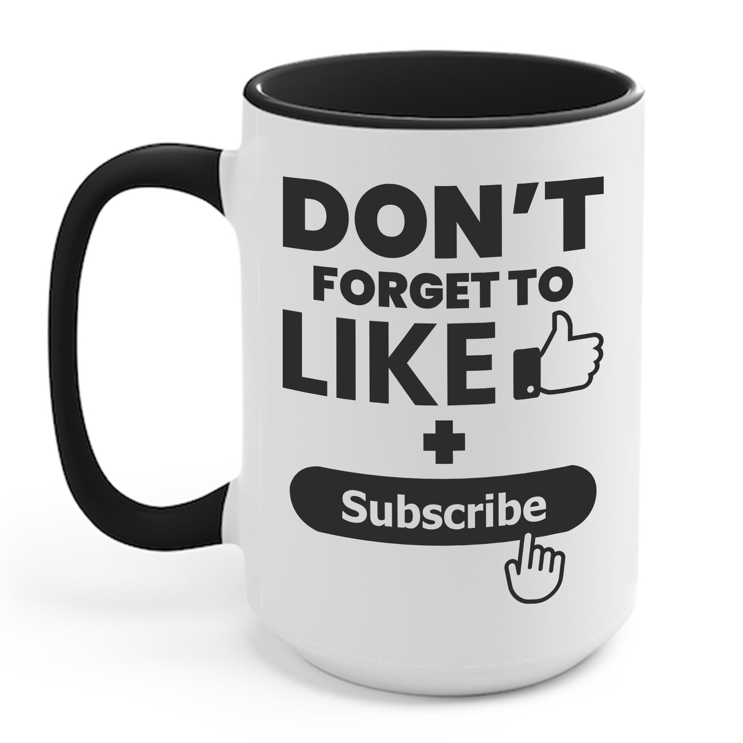 Social Media Influencer Like and Subscribe Coffee Mug For Men Women YouTuber