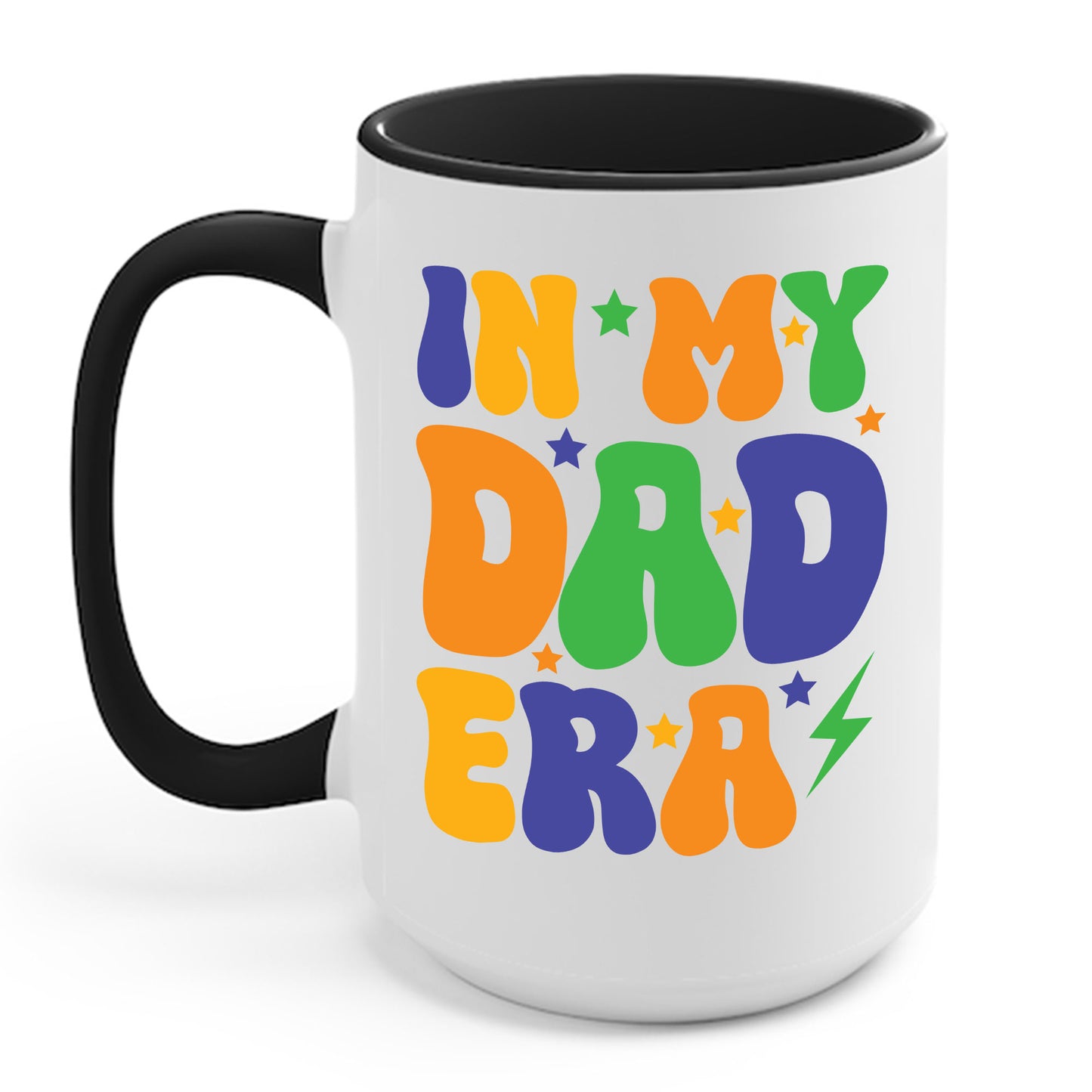 Funny Groovy In My Dad Era Funny Dad Father Daddy Era Coffee Mug For Men