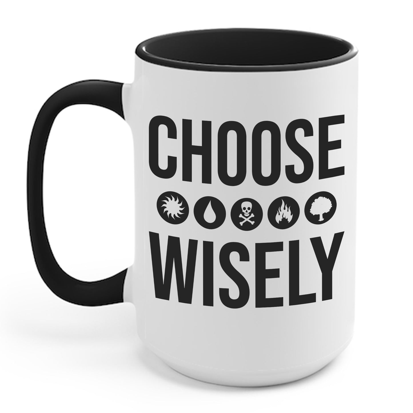 Choose Wisely Blue Red Green Sun Water Nature Tree Coffee Mug For Men Women