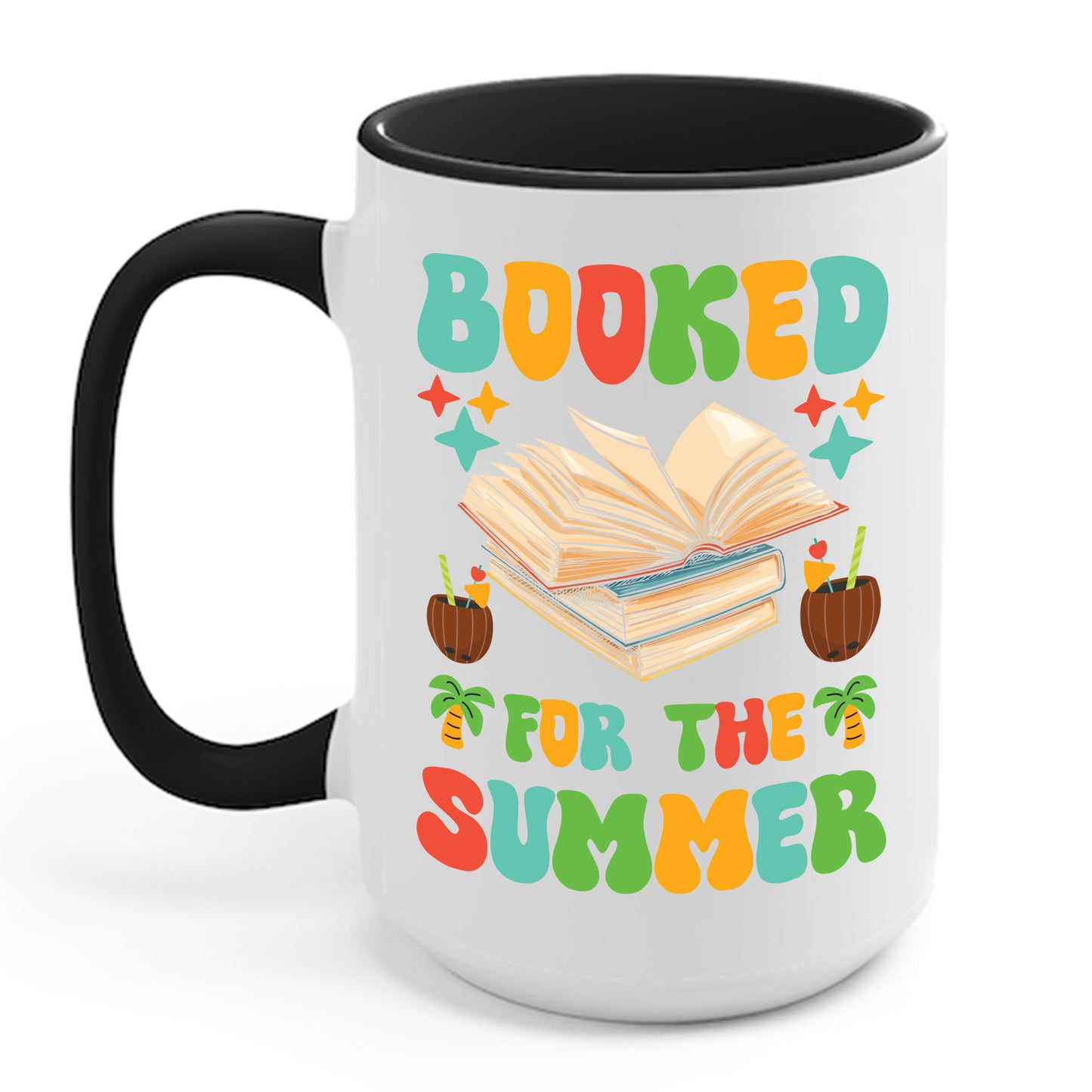 Funny Booked for the Summer Bookish Book Lover Coffee Mug For Men Women Kids