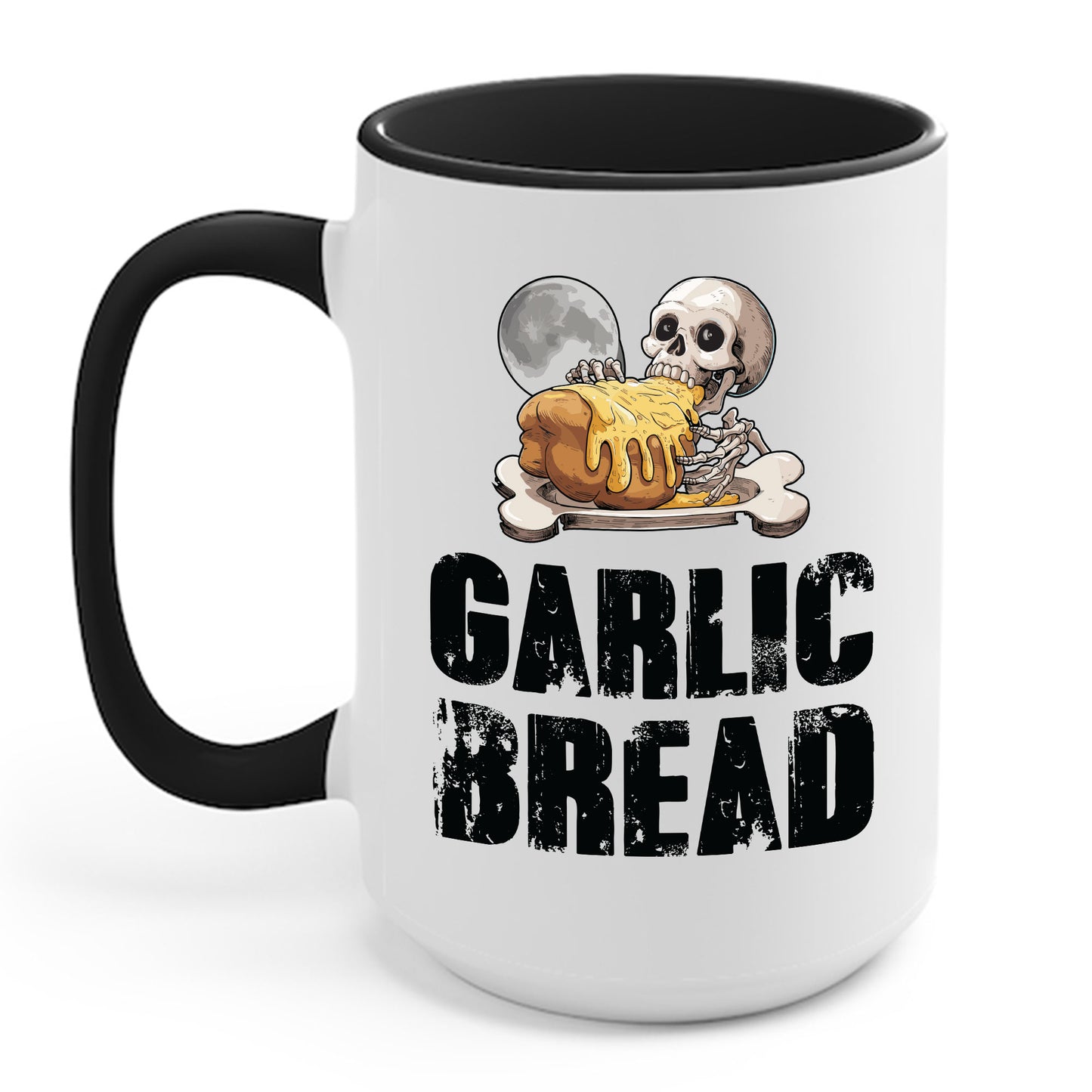 Garlic Bread Skeleton Funny Tees Foodie Food Lovers Coffee Mug For Men Women