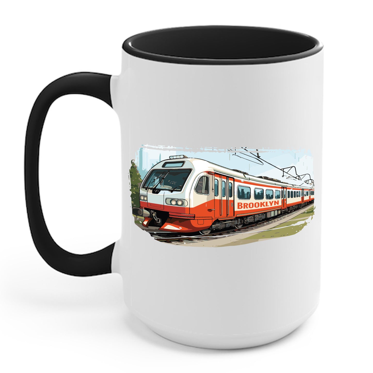 Brooklyn Subway Vintage Train New York City USA Coffee Mug For Men Women