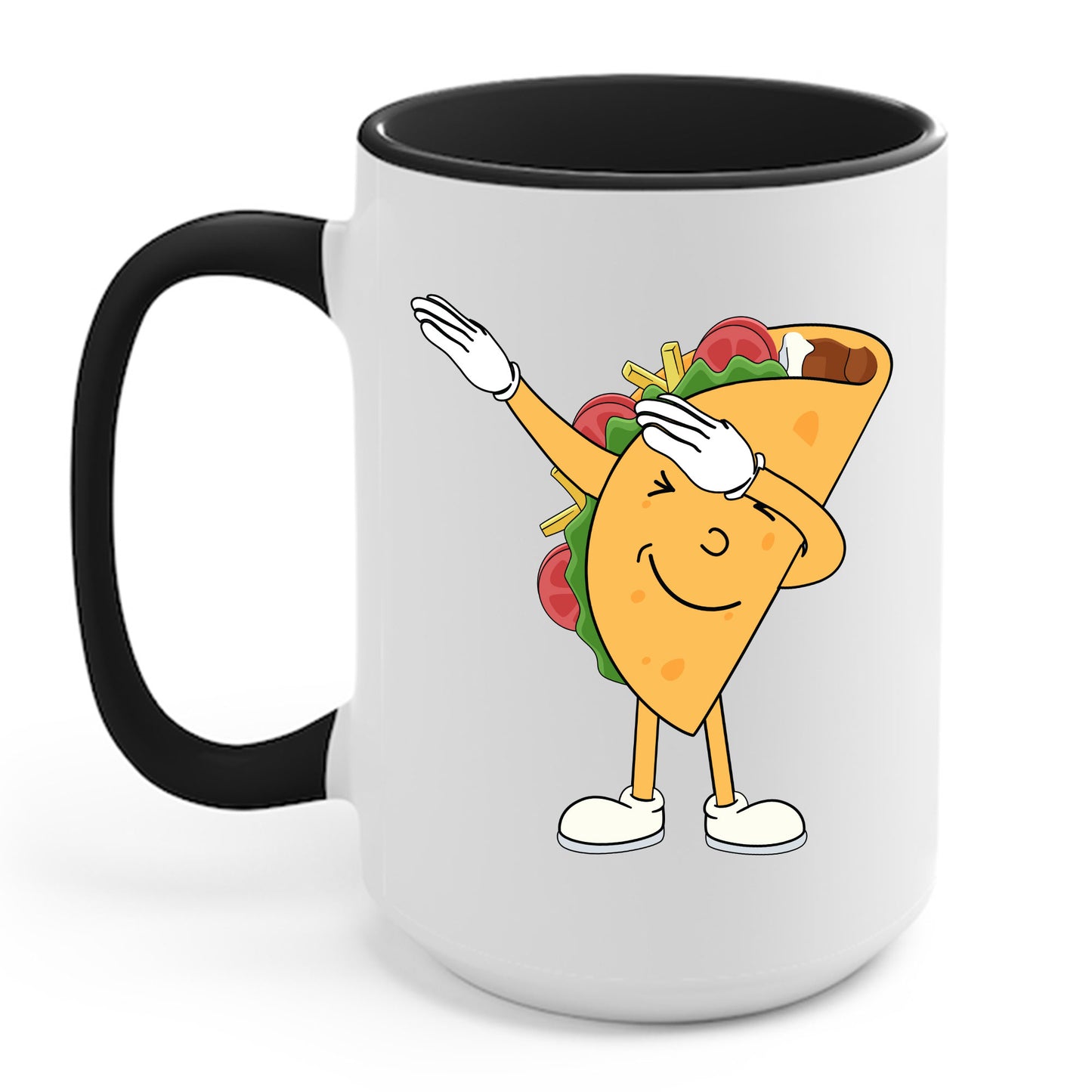 Funny Dabbing Taco Cinco de Mayo Boys Men Mexican Food Dab Coffee Mug Funny