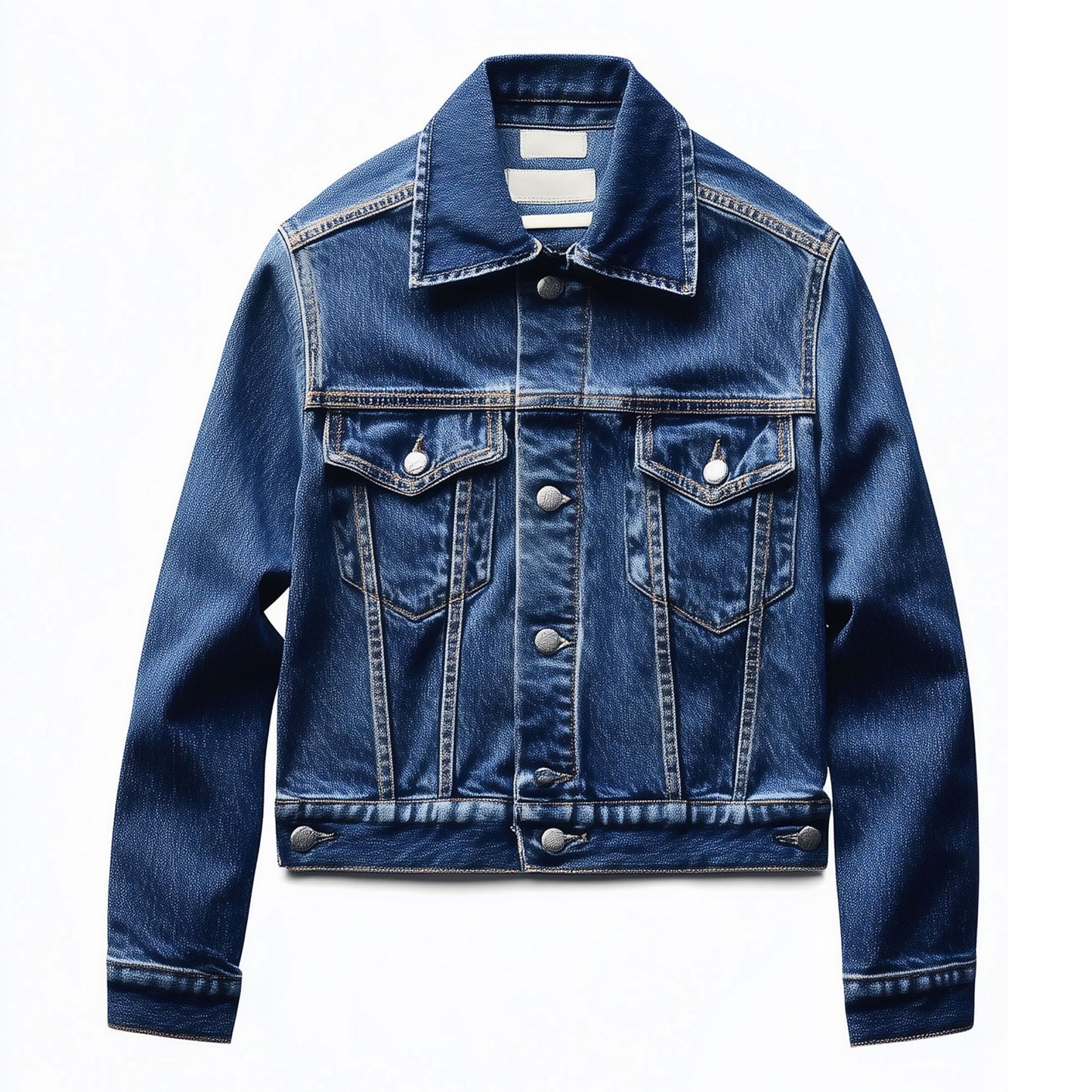 Mens Denim Jacket Distressed Comfortable Durable Flaps Cropped Fit Slanted Front Pockets Lepal Jeans Trucker Jackets For Men