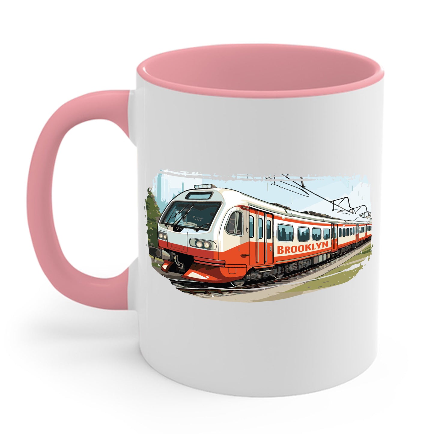 Brooklyn Subway Vintage Train New York City USA Coffee Mug For Men Women