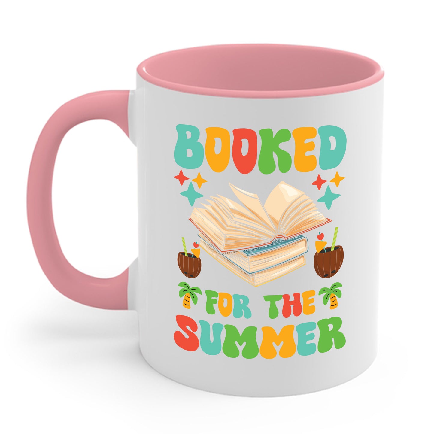 Funny Booked for the Summer Bookish Book Lover Coffee Mug For Men Women Kids