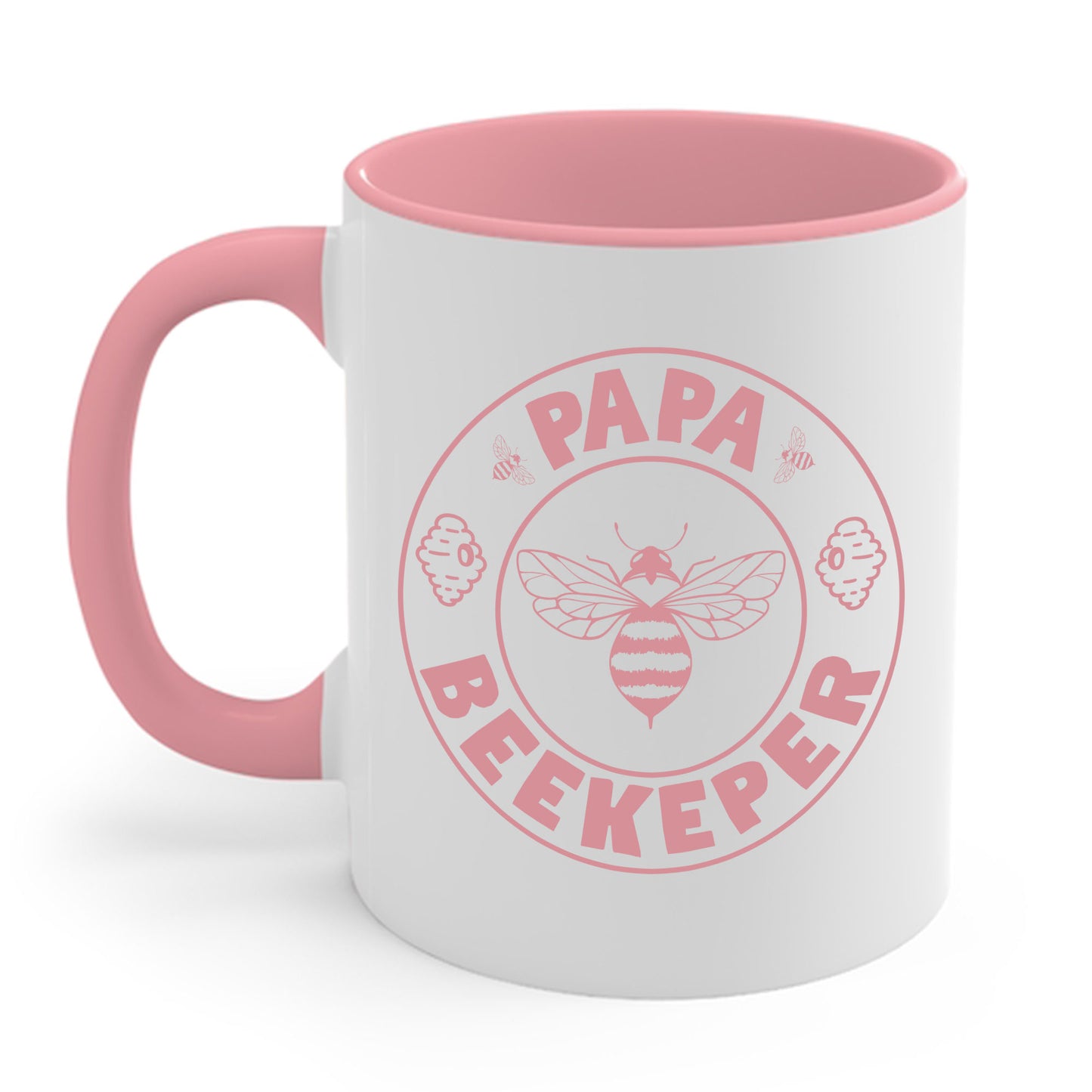 Papa Beekeeper Bee Whisperer Distressed Retro Beekeeping Coffee Mug For Men Women