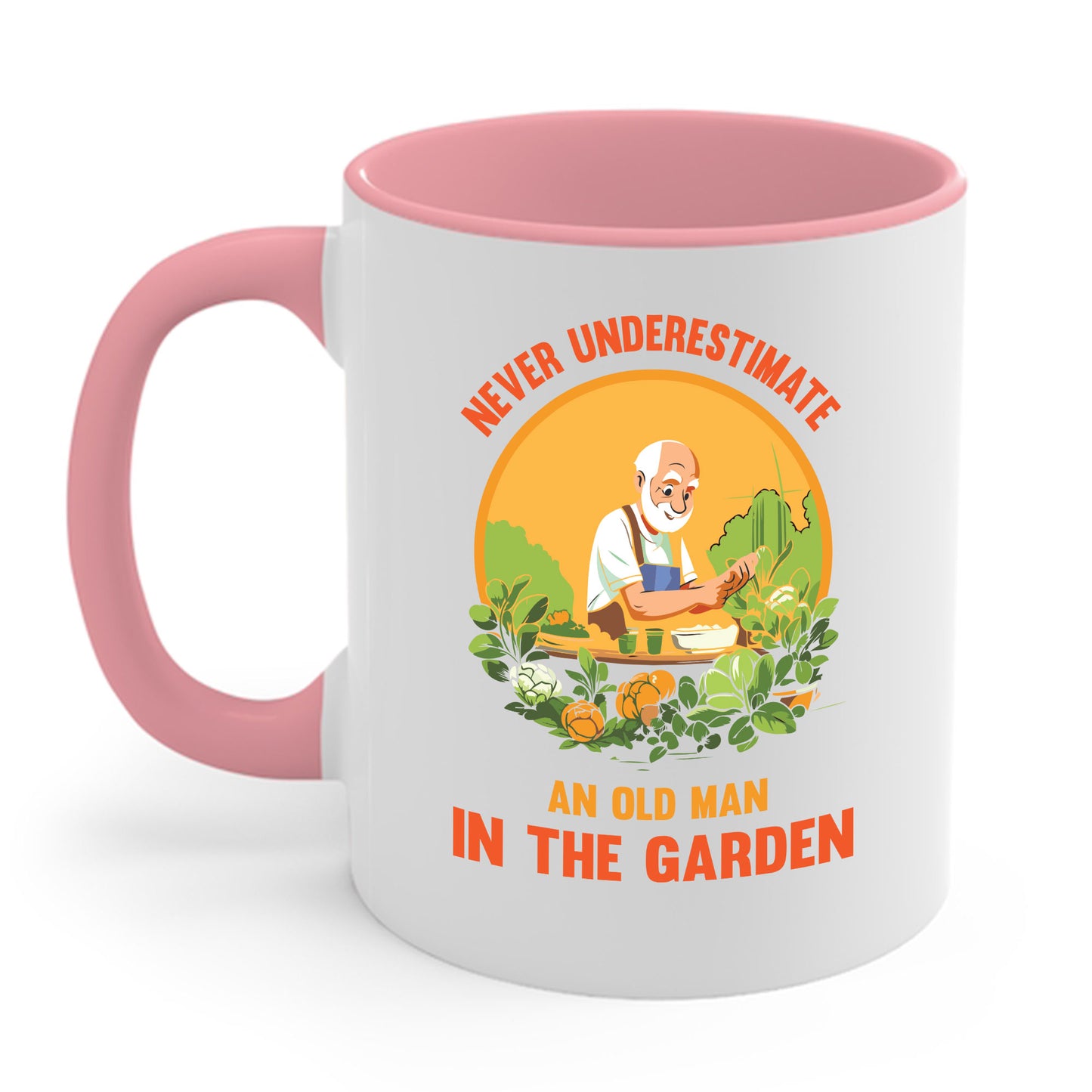 Funny Never Underestimate Gardener Gardening An Old Man In The Garden Plant Coffee Mug