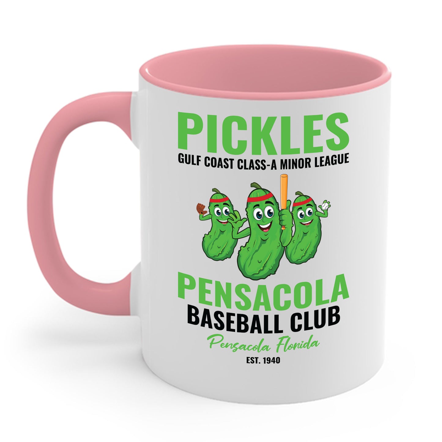 Funny Pensacola Pickles Minor League Retro Baseball Team Coffee Mug For Men Women