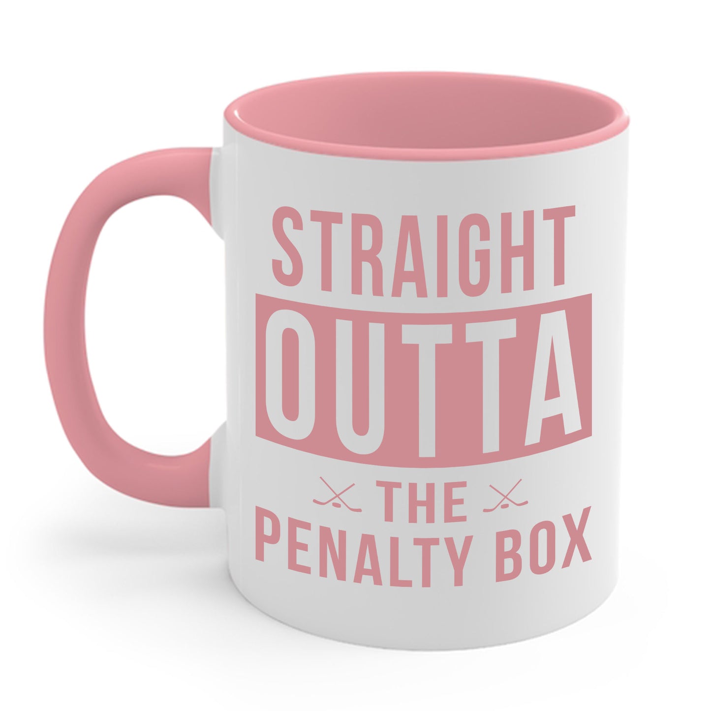 Funny Ice Hockey Straight Outta Penalty Box Coffee Mug For Men Women